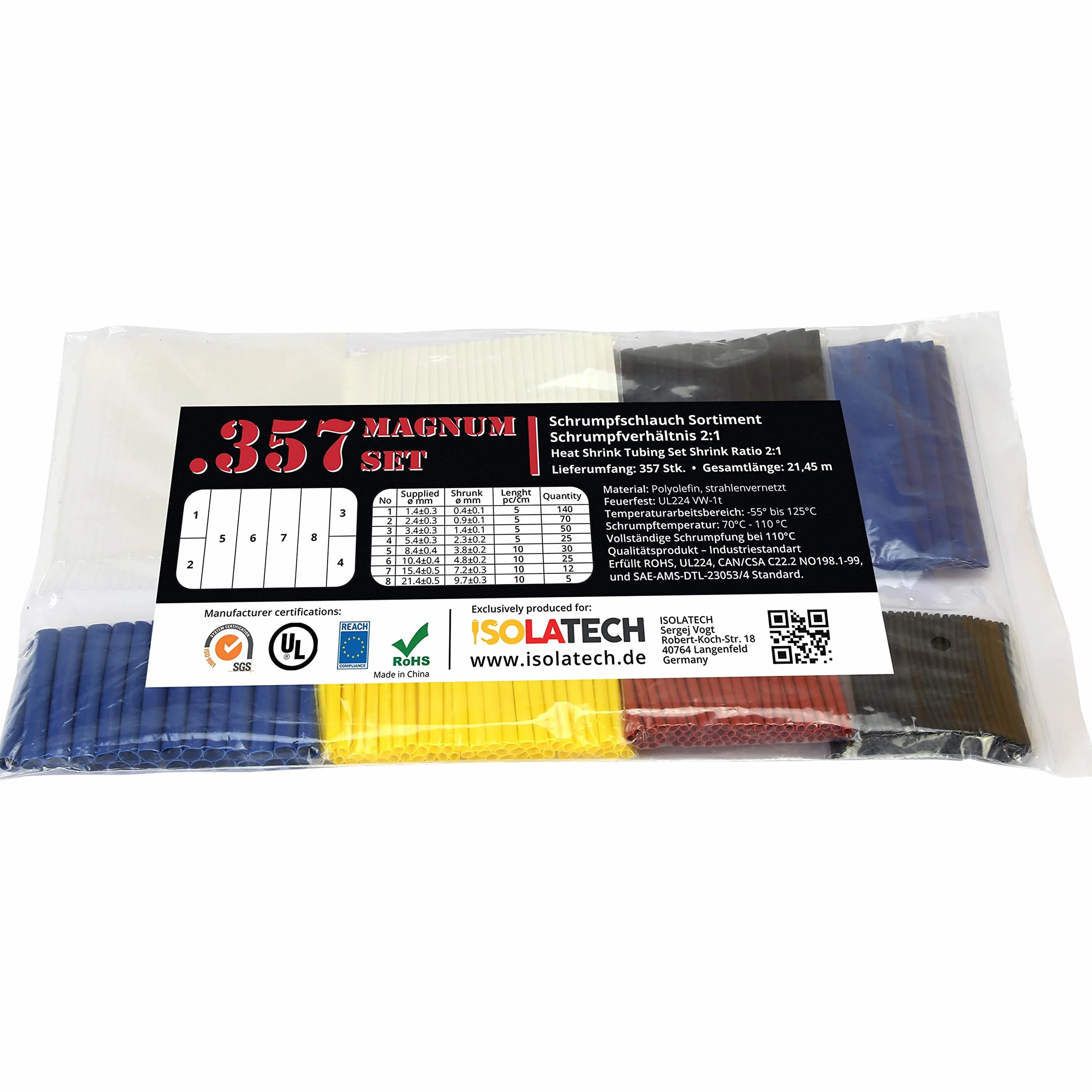 ISO-PROFI® 357-Magnum termokurczliwa torba na rurki asortyment 2:1