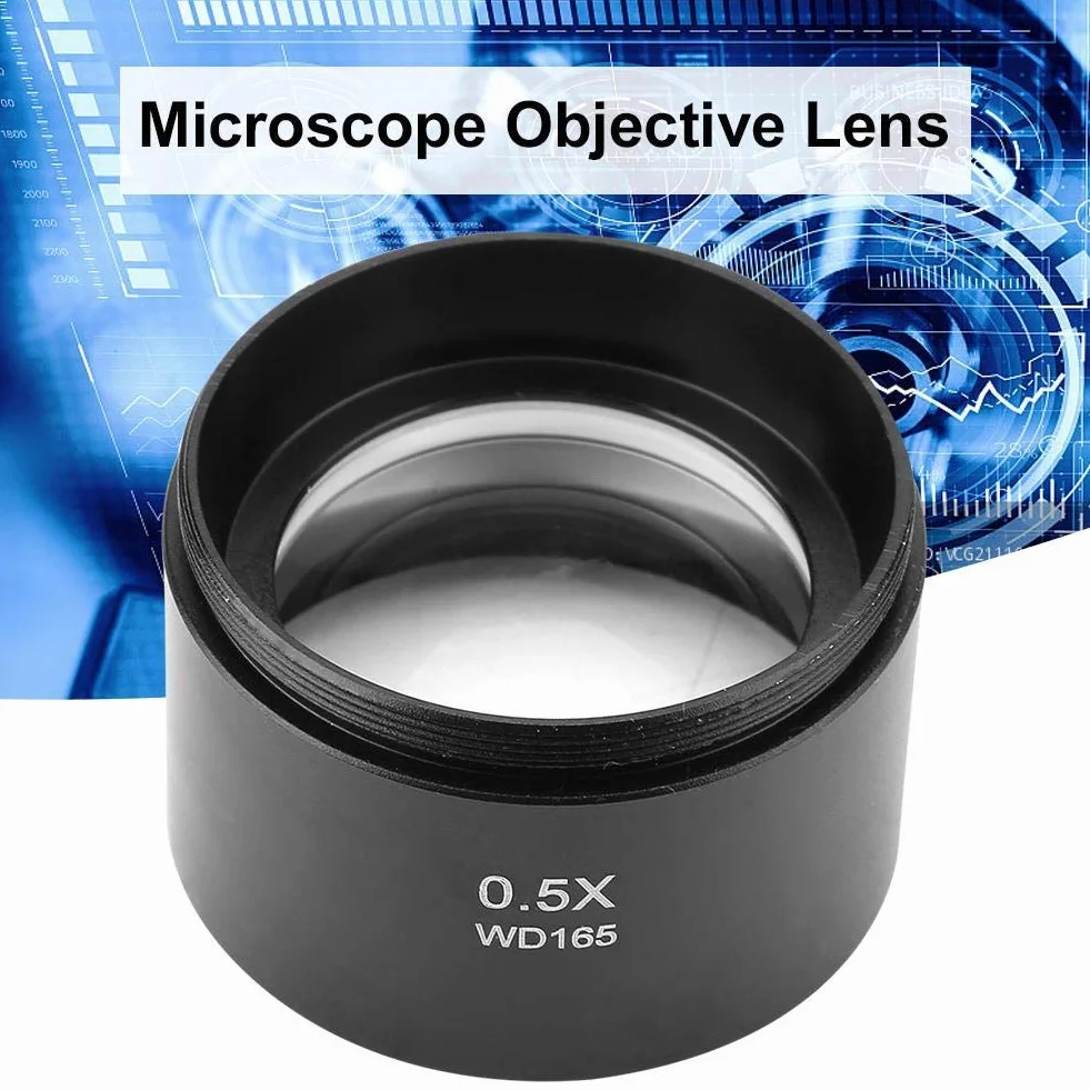 Soczewka obiektywu KP-0,5X Soczewka obiektywu mikroskopu z gwintem montażowym 48 mm (1-7/8")