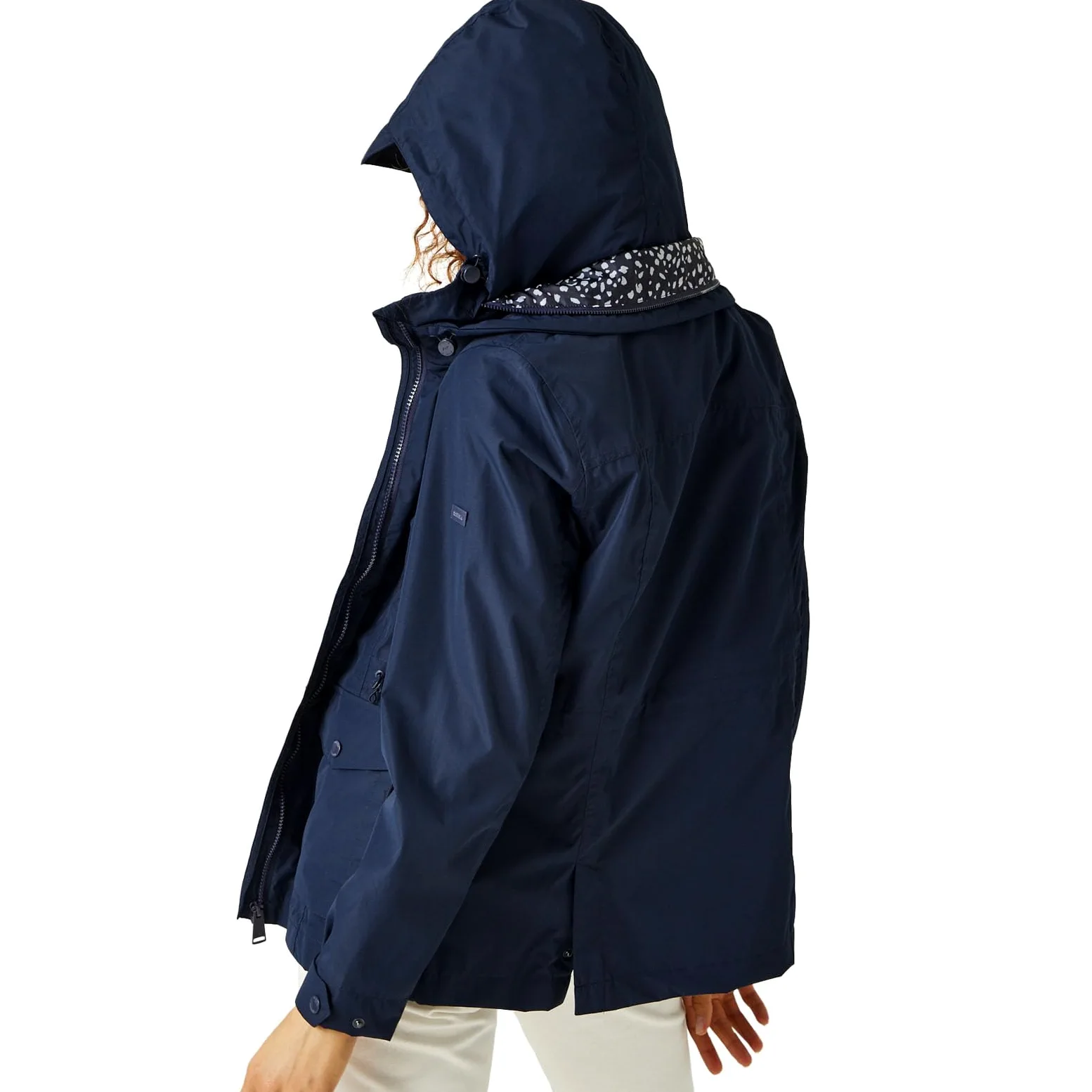 Regatta Regatta Damski płaszcz przeciwdeszczowy z kapturem Navassa na całej długości Kobiety Regatta Women's Navassa Waterproof Jacket