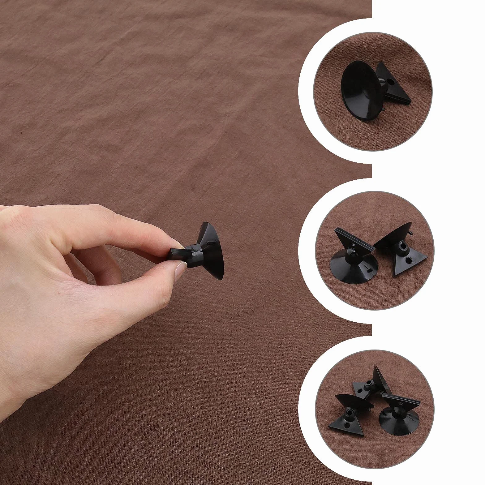 The Lord of the Tools 10 szt. czarne narzędzie do usuwania żarówki z przyssawką wymiana żarówki zmieniacz żarówki silne ssanie do halogenu LED GU10 MR16 PVC 30 mm