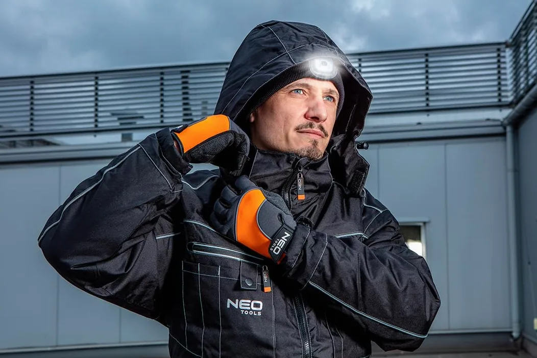 NEO TOOLS Spodnie softshellowe, czarne, zimowe, wodoszczelne, softshellowe, spodnie rekreacyjne, spodnie robocze, outdoorowe, spodnie ochronne, spodnie trekkingowe, S-3XL