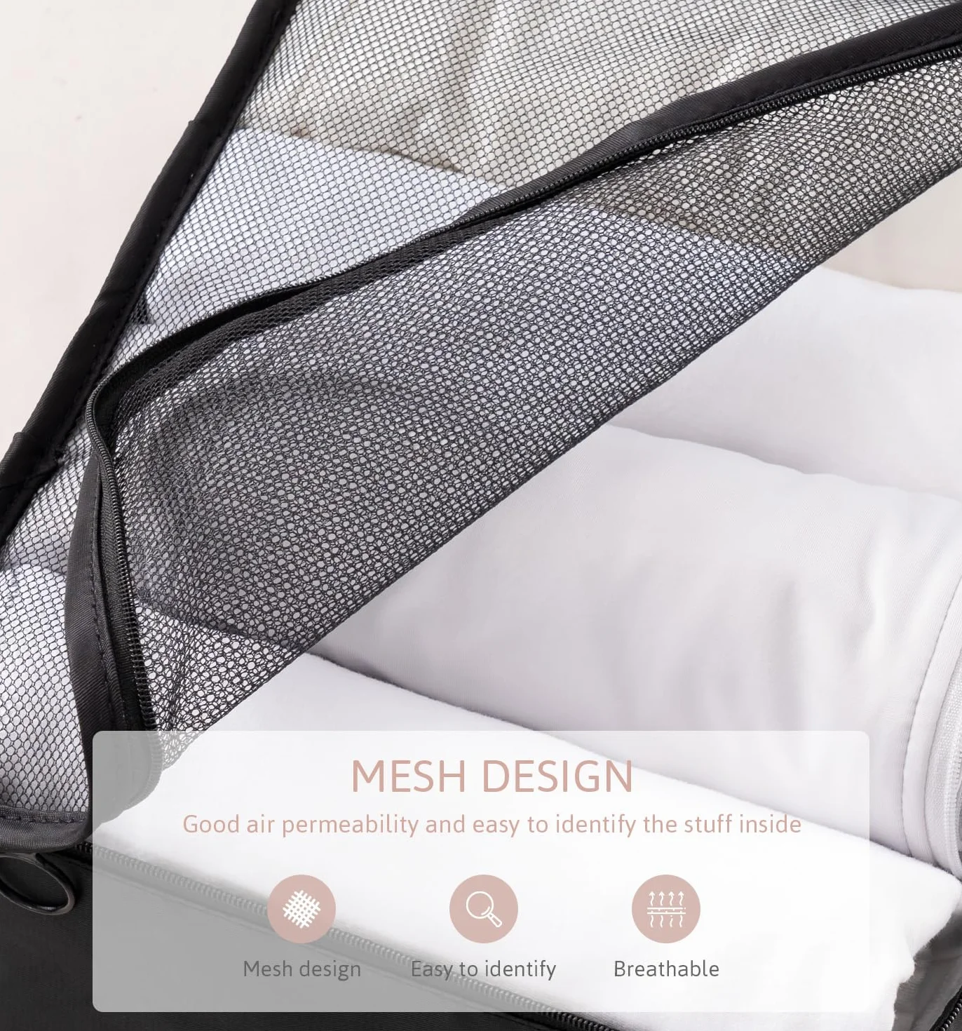 Meowoo Organizator Bagażu 8 w 1 Zestaw Organizator Walizek Bagażu Packing Cubes for Travel z Torbą na Buty, Czarny Organizer Podróży Jest Idealny do Przechowywania Akcesoriów Podczas Podróży