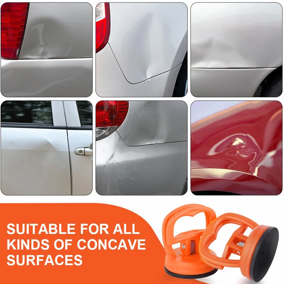 Flintronic Auto Dent przyssawka, wytrzymały podnośnik ssący (zestaw 2 szt.), przyssawka próżniowa, ściągacz gumowy, przyssawka, uchwyt na przyssawkę, podnośnik do podnoszenia i usuwania szkła, ekranu