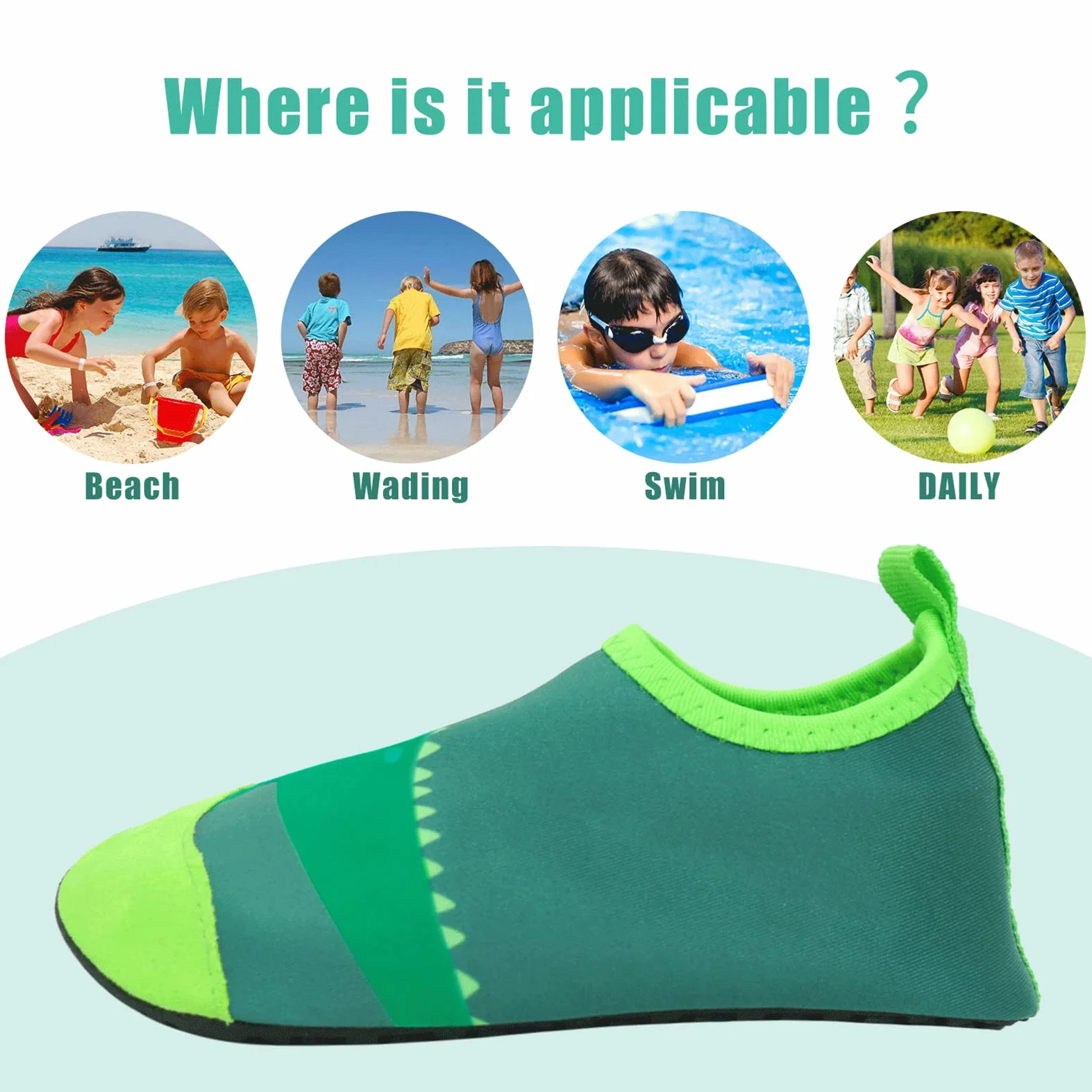 Dziecięce buty kąpielowe antypoślizgowe szybkoschnące na plażę surfowanie jogi