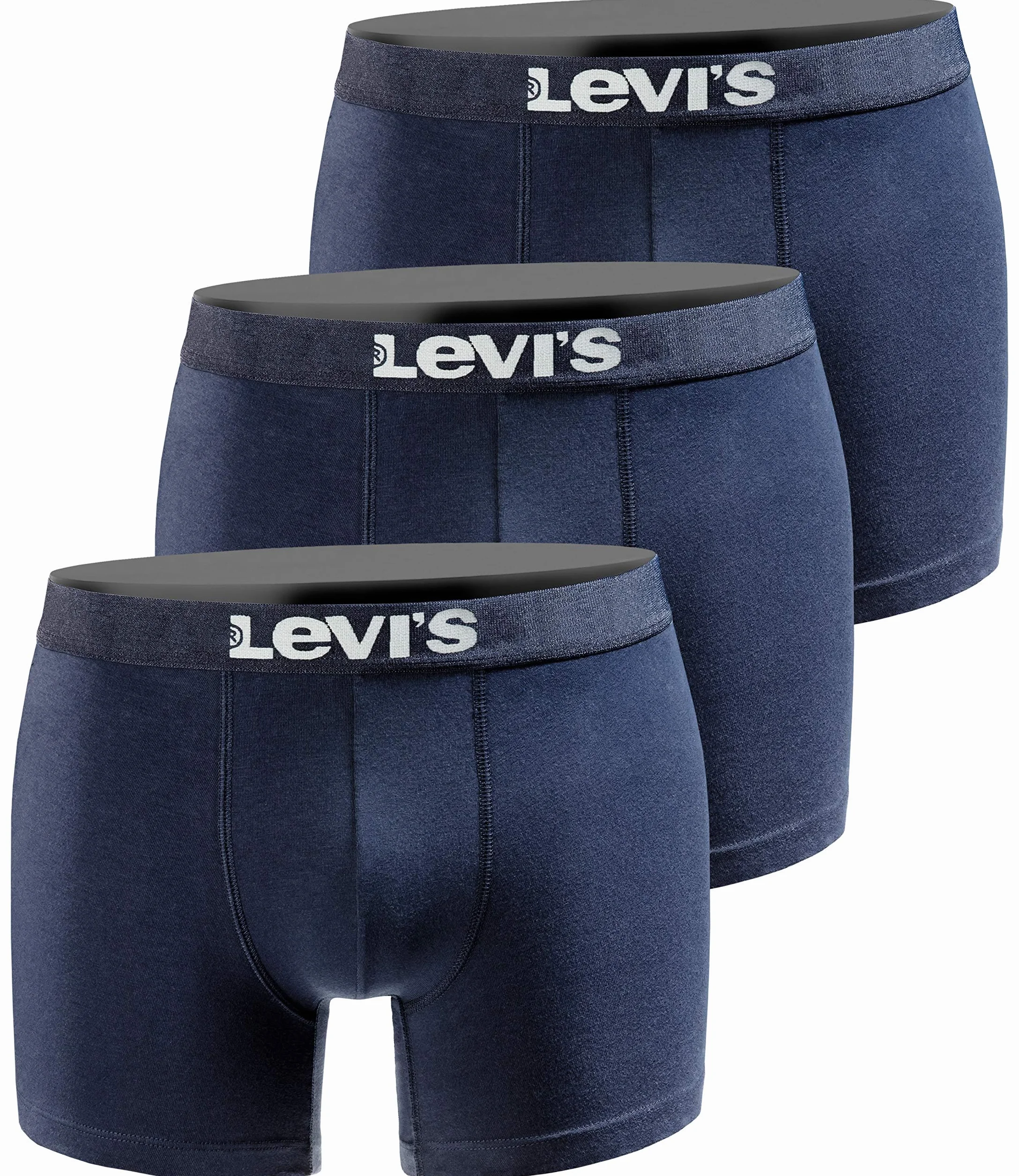 Levi's Męskie bokserki Back in Session (3 sztuki), Navy New One, L