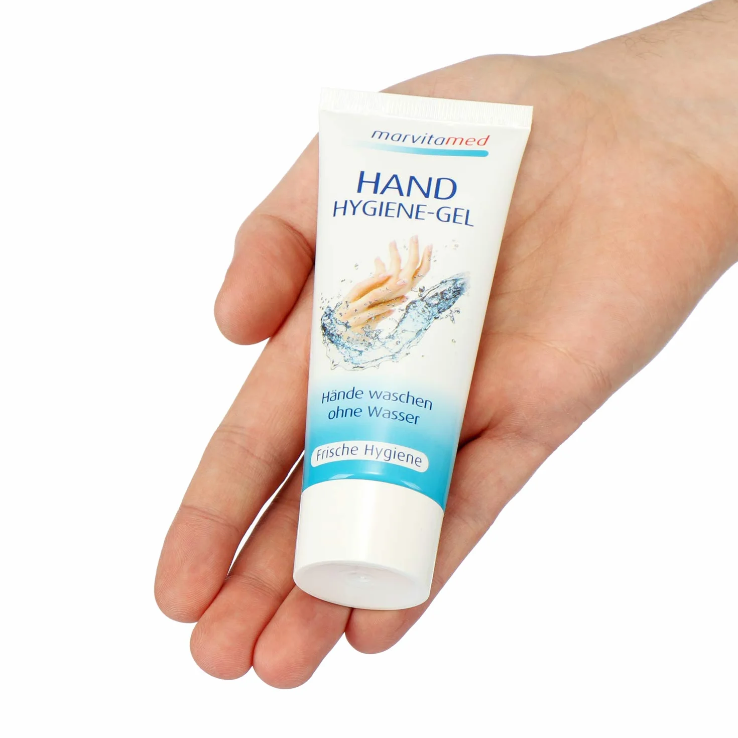 2 x higieniczny żel do rąk w tubce – żel higieniczny do mobilnego mycia rąk bez wody do zastosowania w czasie podróży – 75 ml na tubkę