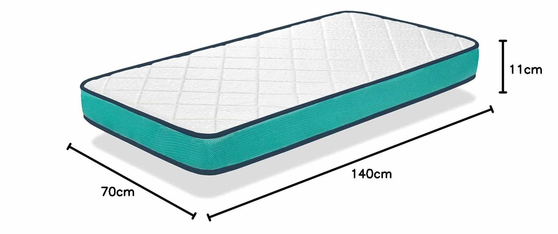 SONHO Materac łóżeczko dziecięce 70X140 Moon Wysokość 11 CM Rdzeń Pianka