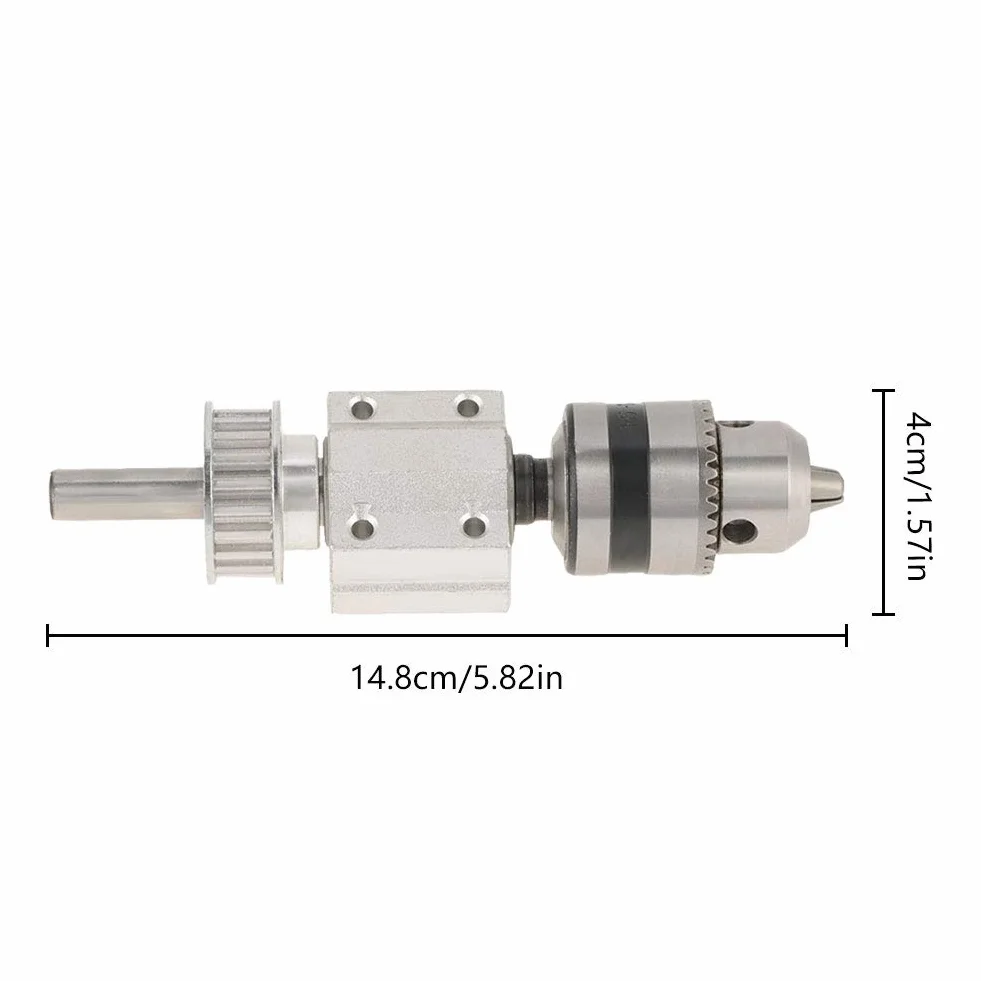 0. 005 mm Unpowered Spindle Tokarka Prasa Silnik Chuck Wiertarka Wrzeciono Mini Rozmiar Wysoka precyzja do wiertarki stołowej DIY wiertarki Narzędzia ręczne