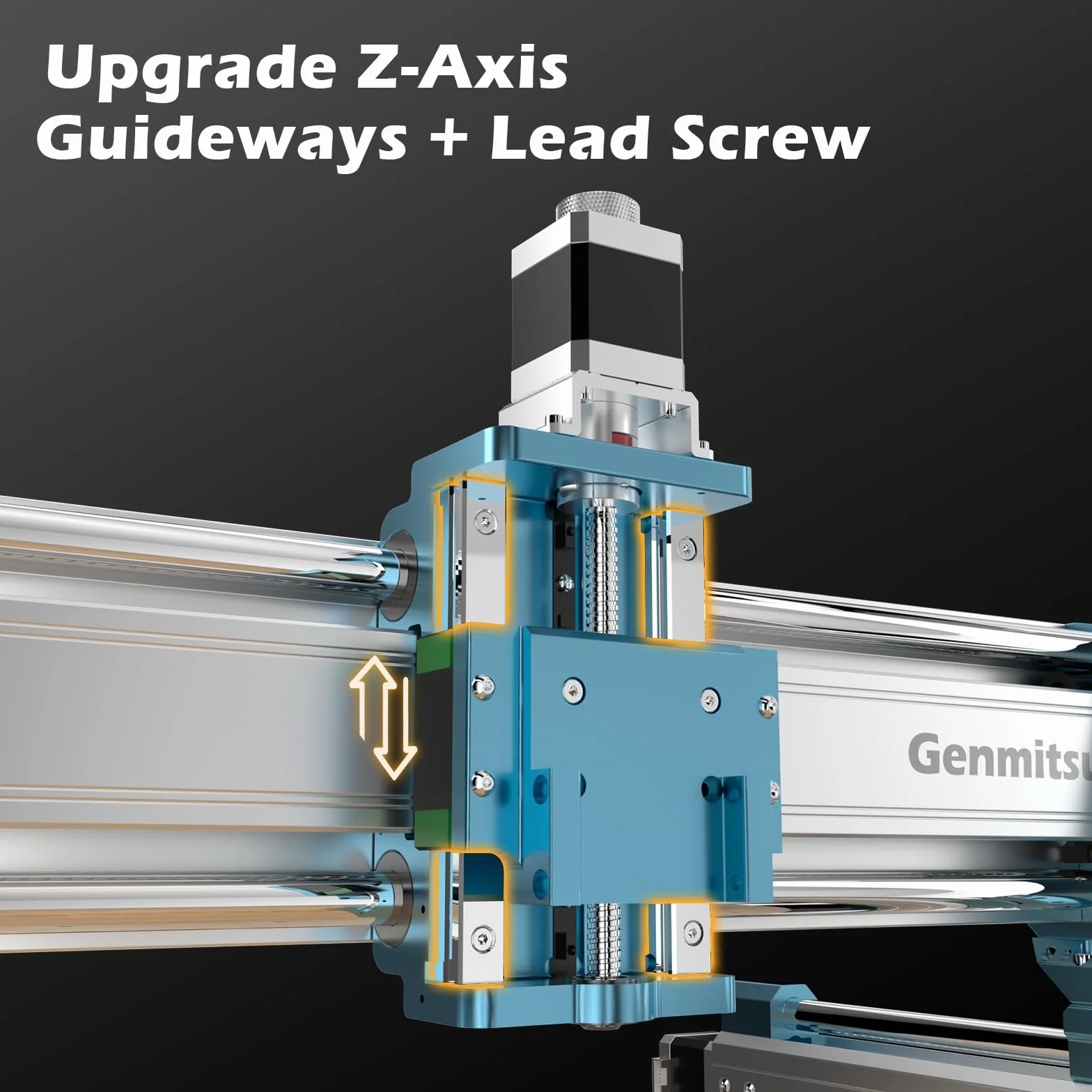 Genmitsu 4040-PRO MAX Maszyna CNC z trymerem 710 W, napędzanie szyną liniową, 3-osiowa maszyna do grawerowania drewna, metalu, akrylu, do frezowania