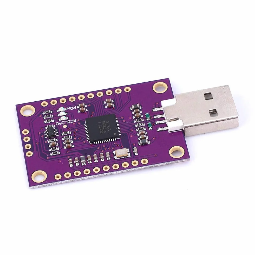 FT232H moduł USB-do JTAG-UART/FIFO-SPI / I2C, moduł wielofunkcyjny z trzema listwami na długopisy