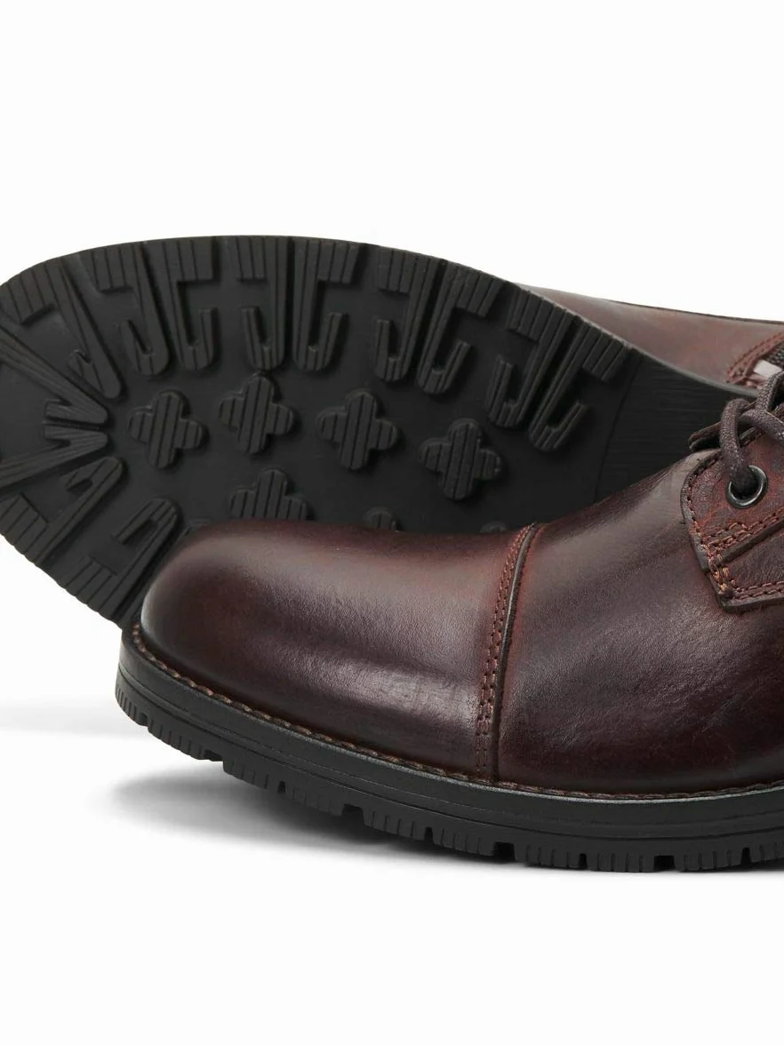 JACK & JONES JFWALBANY LEATHER ANTHRACITE STS - Chukka Boots Mężczyźni