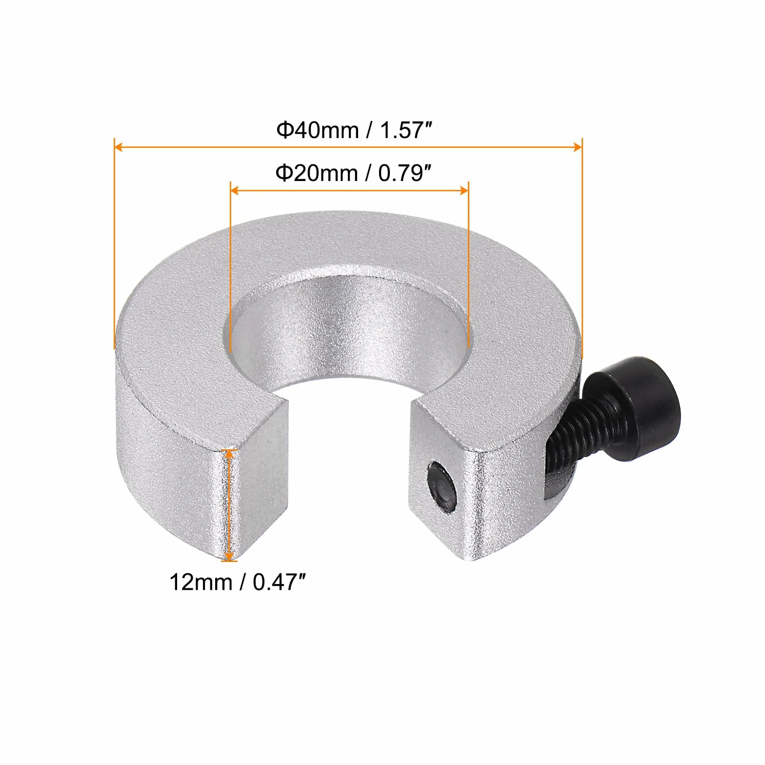 QUARKZMAN Zestaw 4 mankietów do szyny liniowej SBR20, kołnierz falisty z zestawem śrub 20 mm, otwór 30 mm AD 10 mm grubość aluminium, wszystkie elementy, fale, szczęki zaciskowe, anodowanie
