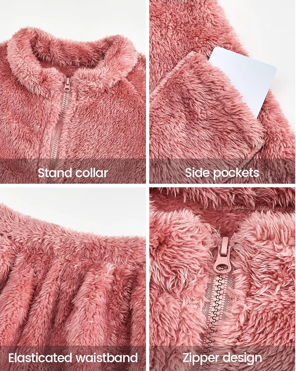 JiAmy Dziecięcy strój dla dziewczynek, zestaw zimowych polarów, 2 sztuki, zamek błyskawiczny, długi rękaw, spodnie, bluza, unisex, piżama, zestawy odzieży dla 1-5 lat