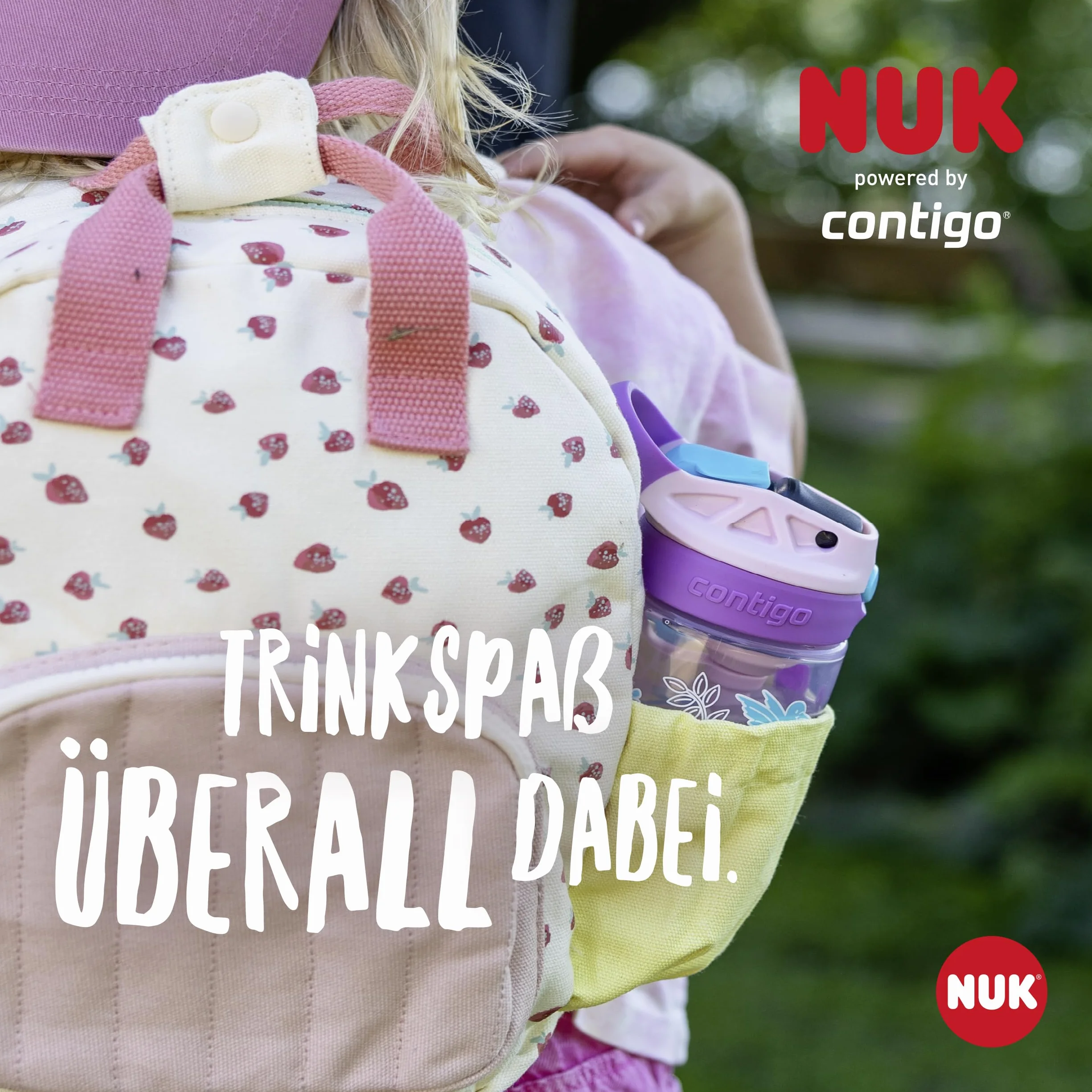 NUK By Contigo Easy Sip Cup butelka do picia dla dzieci (od 4 lat) | zabezpieczona przed wyciekiem | wyprodukowana z wytrzymałego tritanu | nie zawiera BPA | nadaje się do mycia w zmywarce | 420 ml |