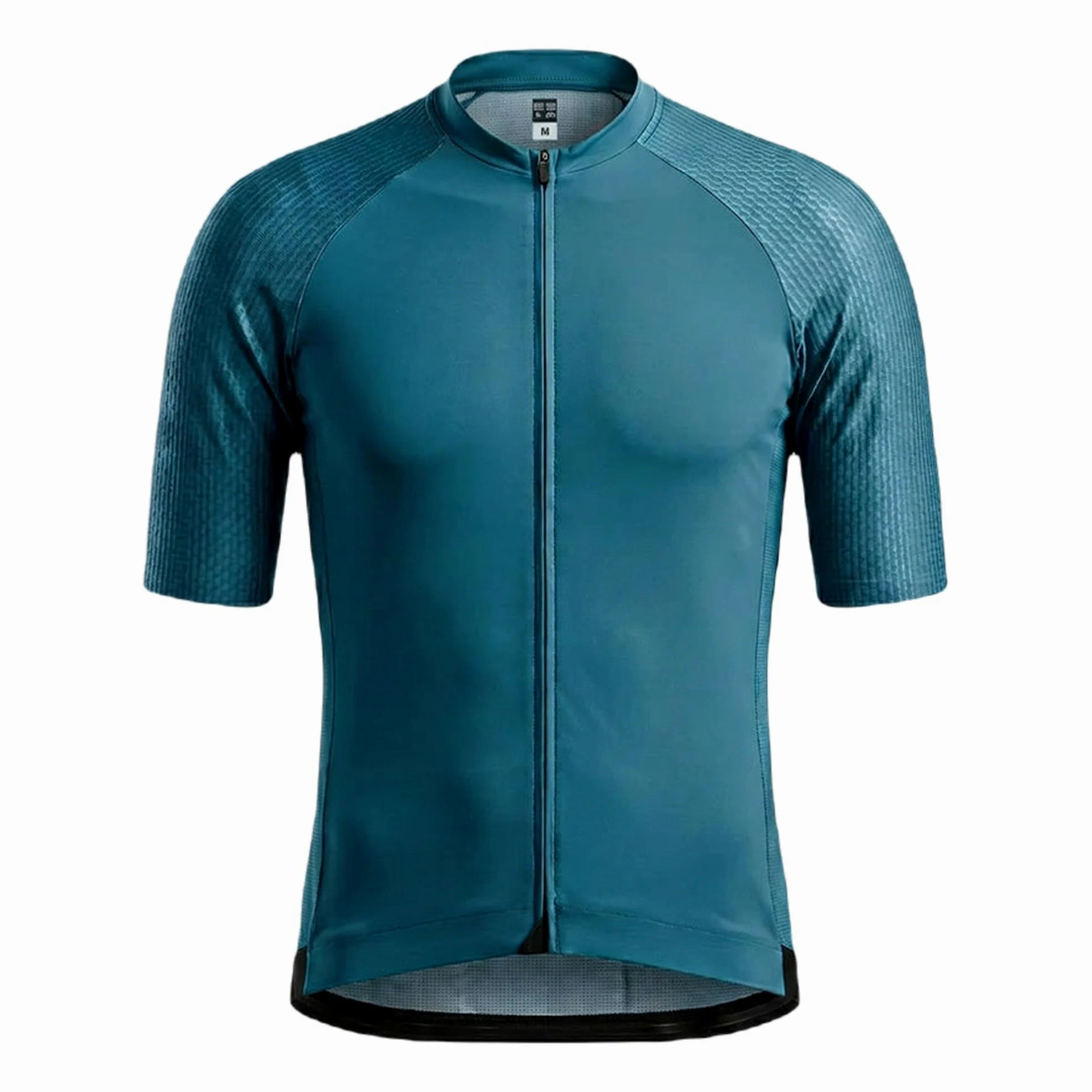 Razor PRO Koszulka Kolarska Męska Morski – Rozmiar XXXL | Aero Race-Cut Cycling Jersey Zamek Wstawki Mesh Silikonowe Mankiety Premium