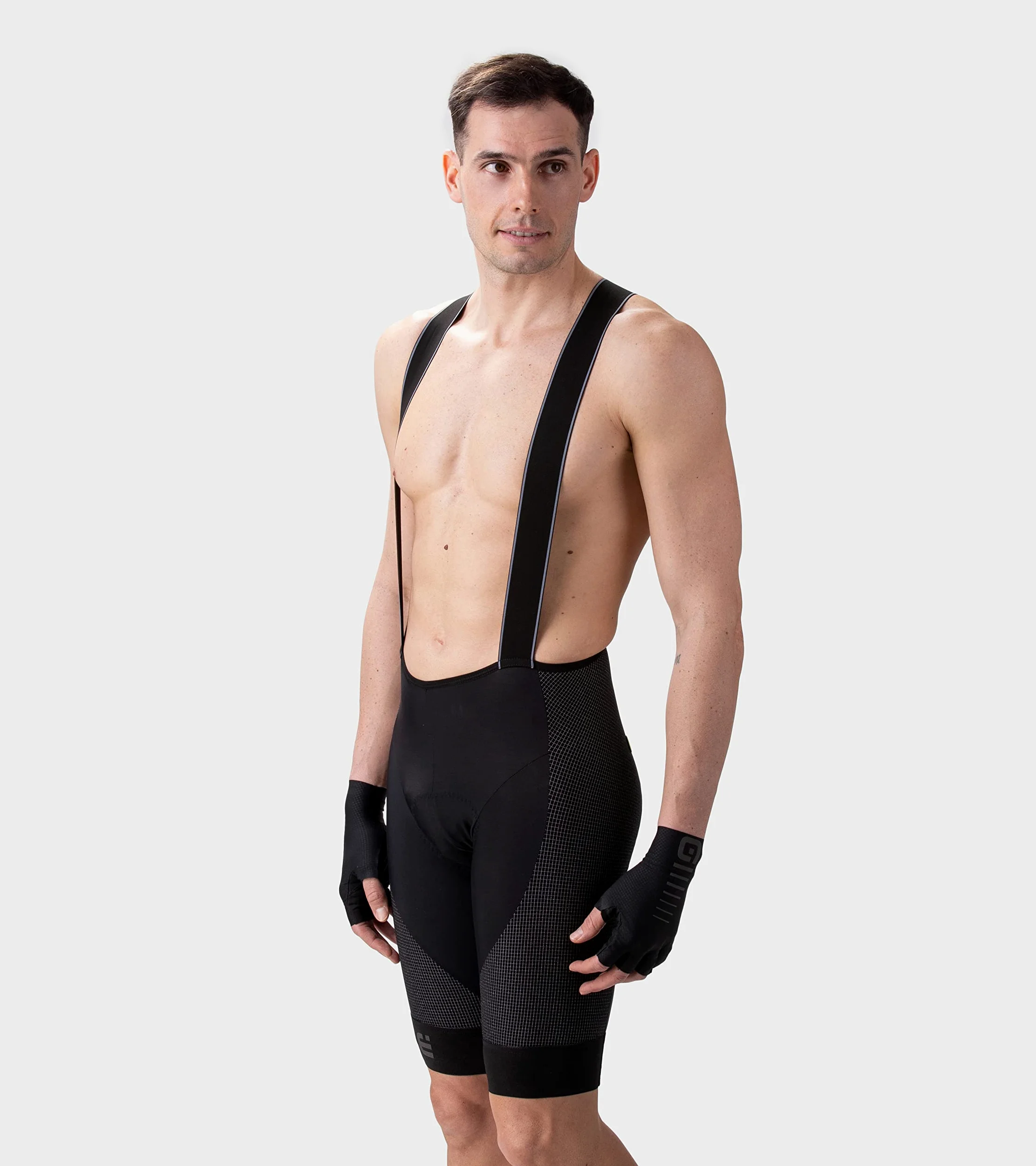 Alé Cycling Męskie spodenki na szelkach R-EV1 Pro Race Strong Black, XL