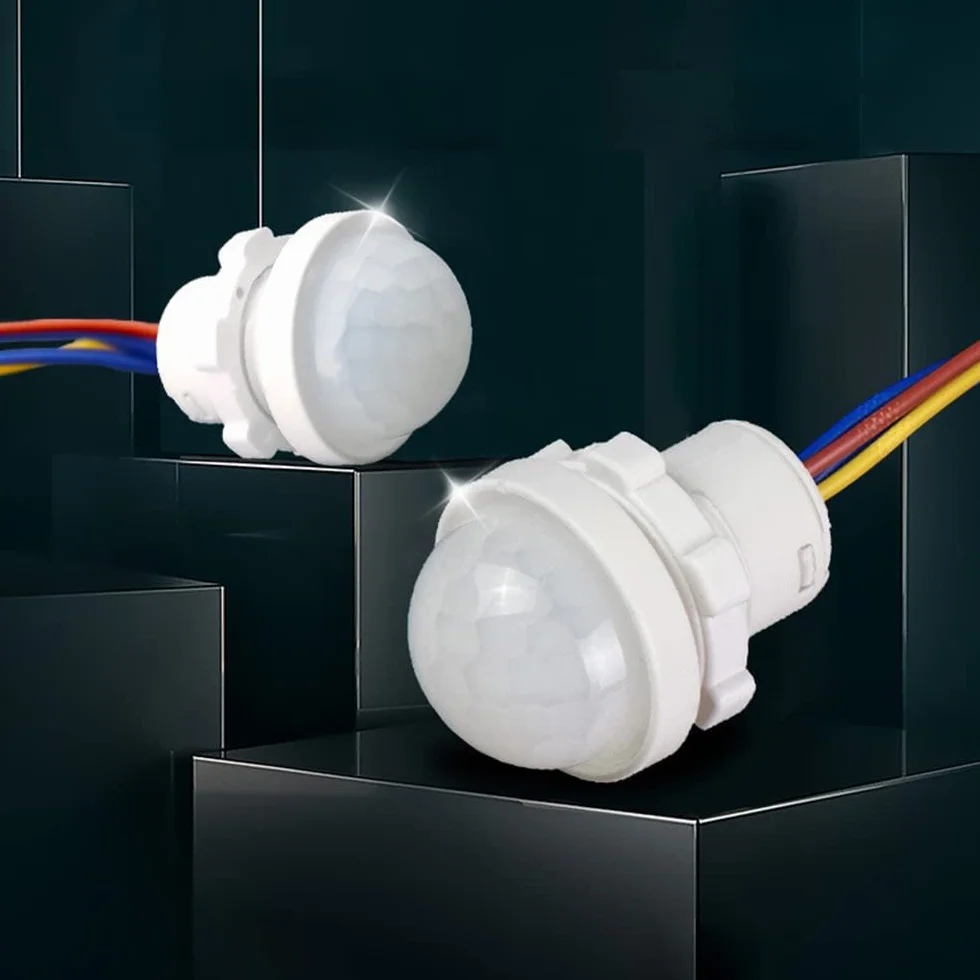 Heemol 110V 220V LED Czujnik Ruchu PIR Podczerwień Automatyczny Czujnik Światła Przełącznik Lampy