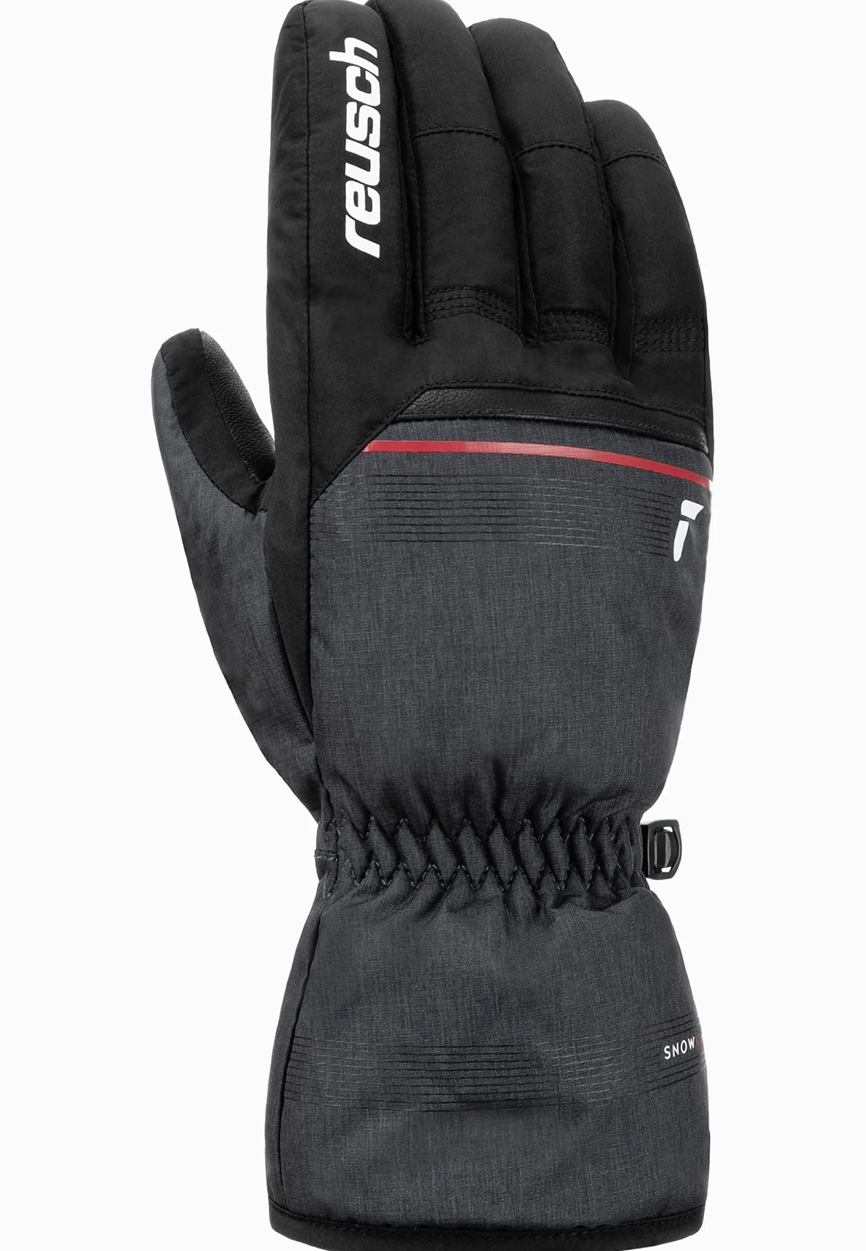 Reusch rękawiczki zimowe Mężczyźni Snow King gwarantuje wiatroszczelne i bardzo oddychające rękawice narciarskie softshell, rękawice śniegowe