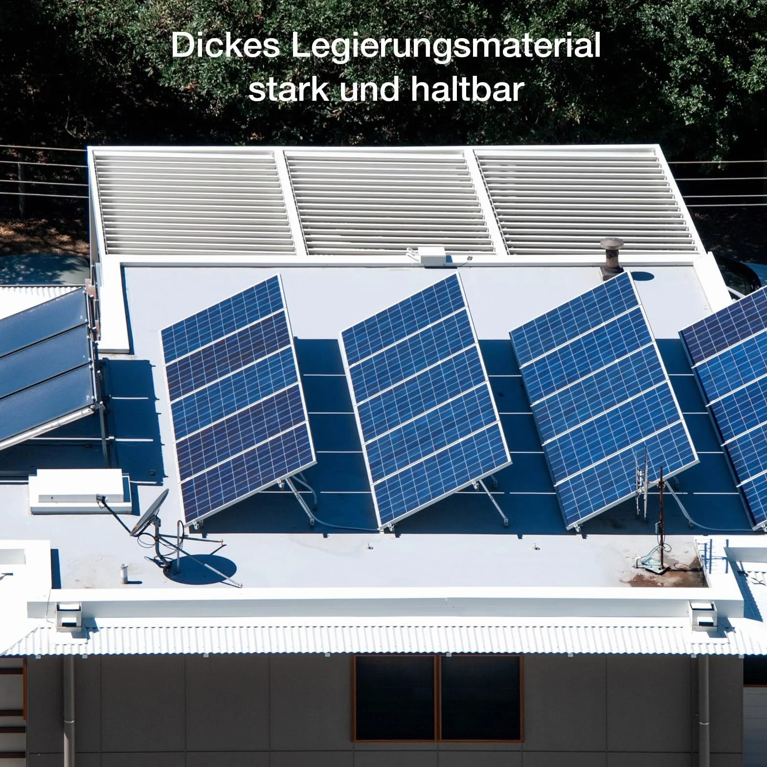 Uchwyt do modułu solarnego, uchwyt do elektrowni balkonowej, panel słoneczny, wsporniki fotowoltaiczne, 15°-30°, indywidualnie regulowany, aluminiowy uchwyt modułu solarnego do płaskiego dachu, dachu,