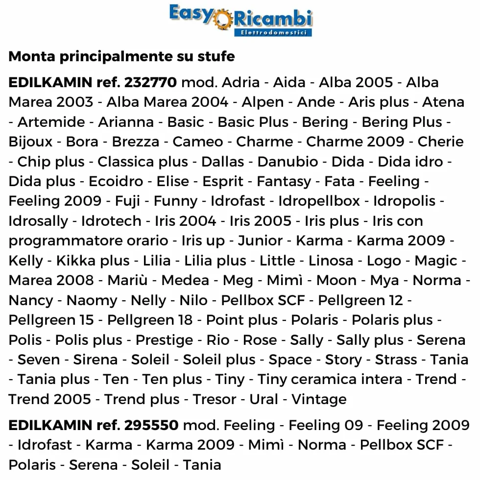 Easyricambi - Debimetr pieca na pellet, czujnik przepływu powietrza model LINX do Edilkamin 232770 295550, wymiary 45 x 28 x 7 mm (zamiennik wspornika czarnego)