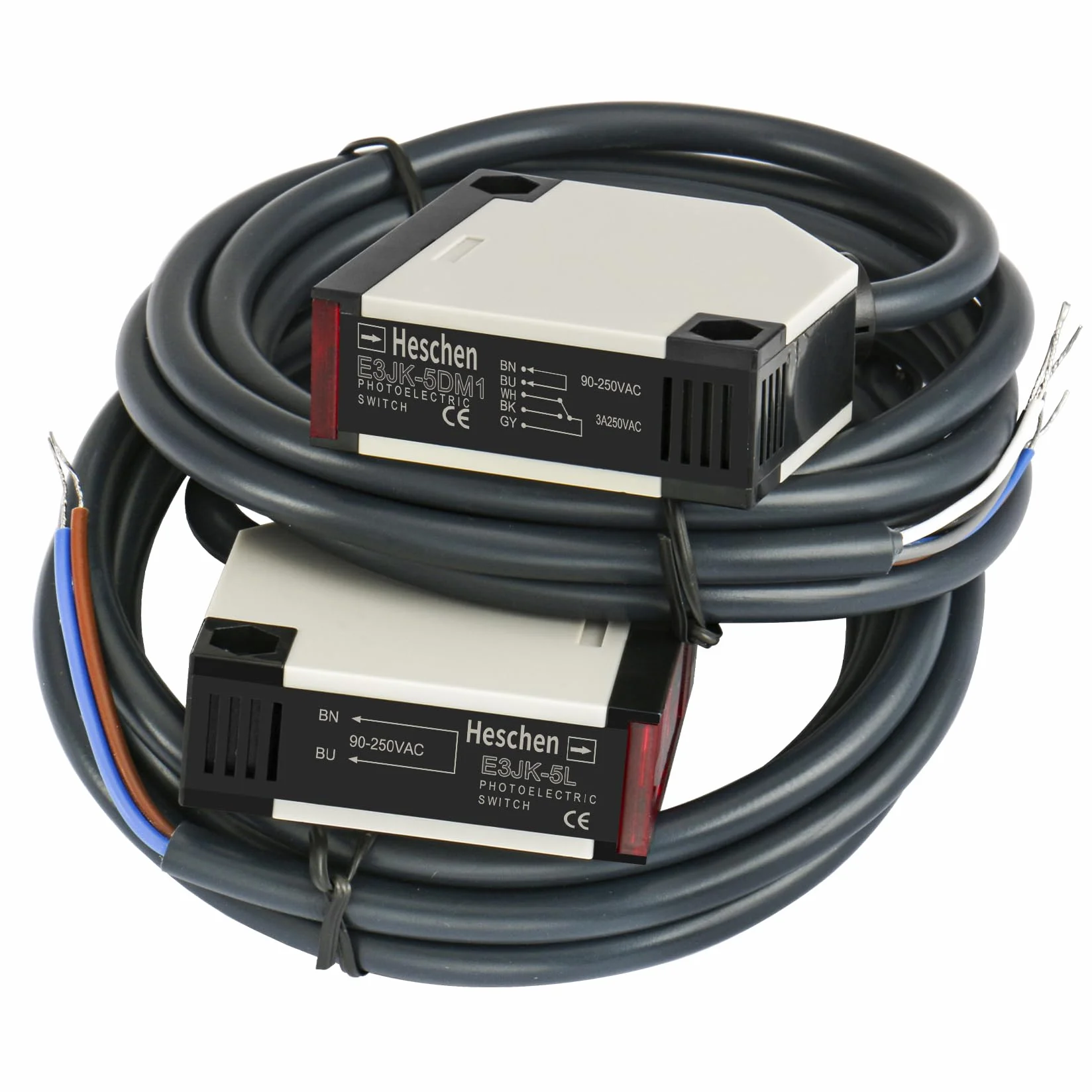 Heschen przełącznik fotoelektryczny E3JK-5DM1-5L AC 90-250 V typ bijekcji odległość wykrywania 5 m