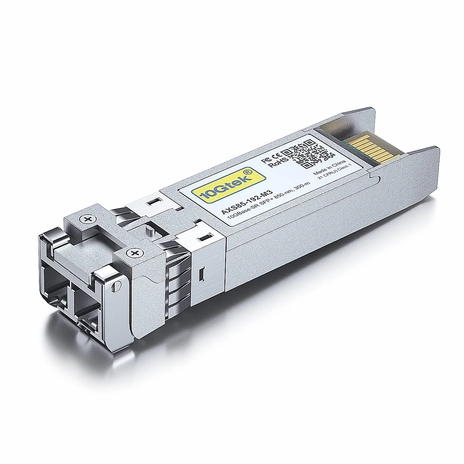 10Gtek for Netgear AXM761 SFP+ SR Multimode Transceiver, 10GBase-SR Fibre Module, Dual LC Connector, 850nm, 300m