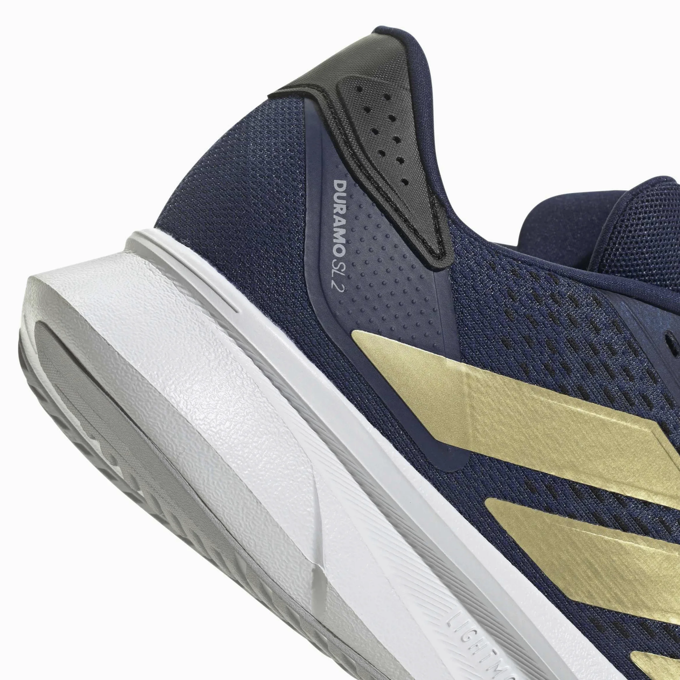adidas Kobiety DURAMO SL 2 Running Shoes, dark blue/gold met./halo silver, 44 EU