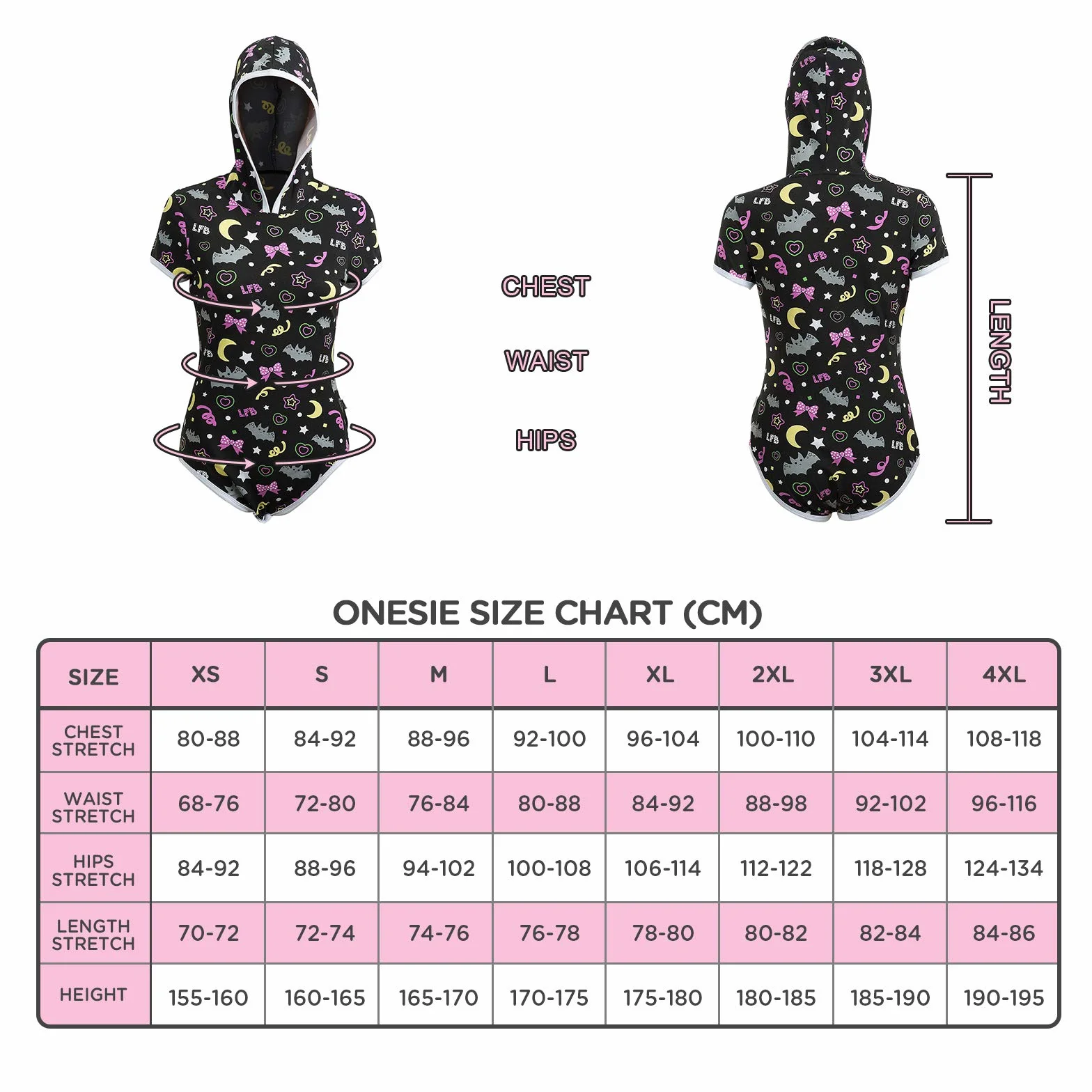 LittleForBig Jednoczęściowy Śpioszki ABDL Noc Cukierek albo psikus Nocny Blask Onesie