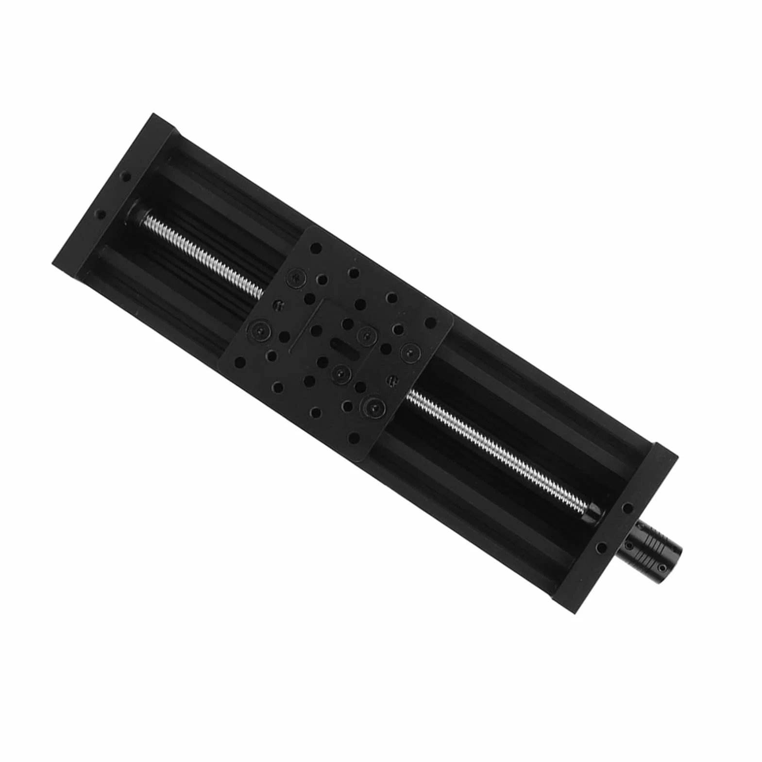 Prowadnica liniowa Stół ślizgowy 8mm Śruba kulowa prowadząca Ścieżka ruchu Stop aluminium Prowadnica liniowa CNC Napęd etapowy do drukarki 3D Maszyna do grawerowania (400mm-czarny)