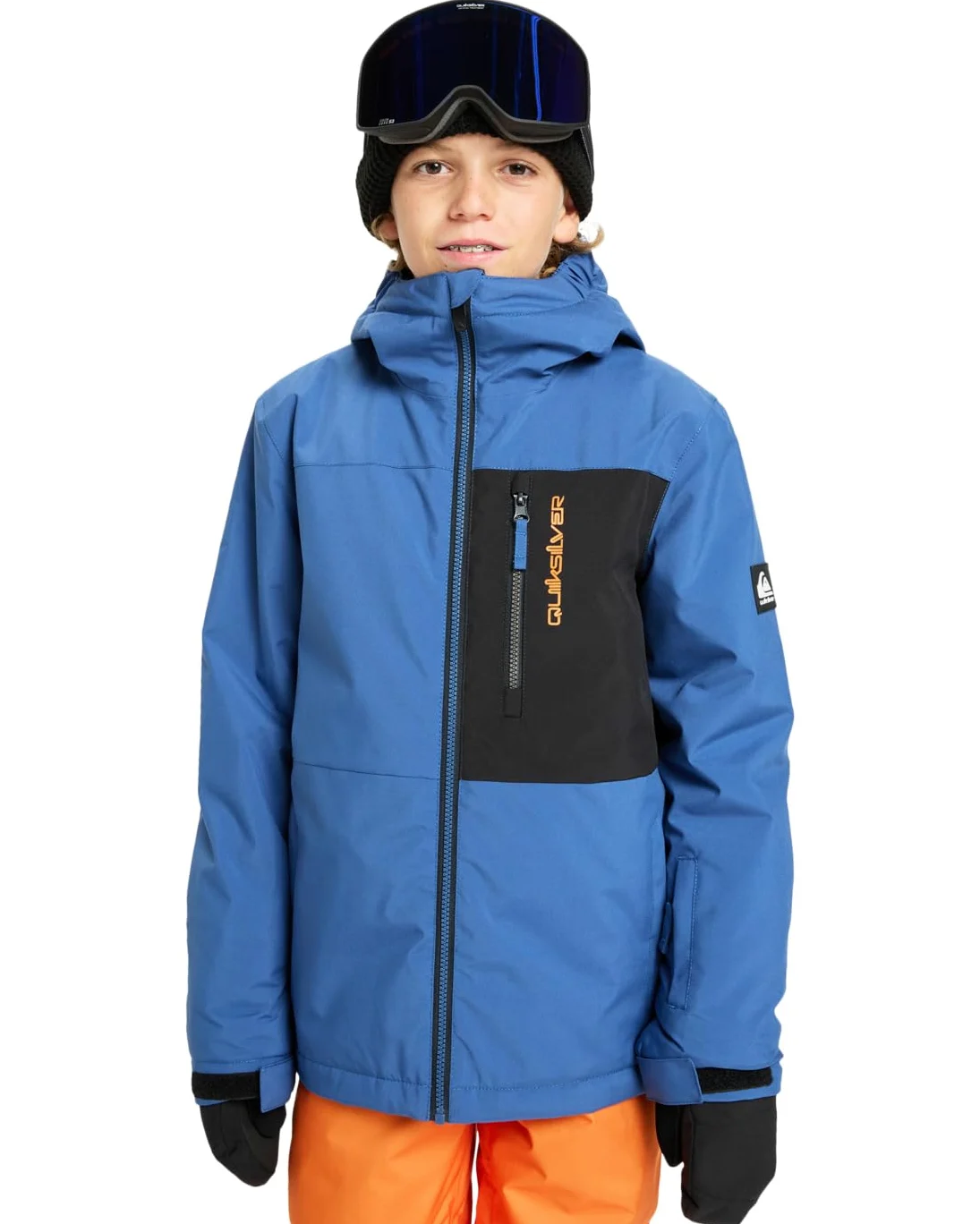 Quiksilver Kurtka śnieżna Side HIT solidna kurtka chłopięca niebieska 4-5Y