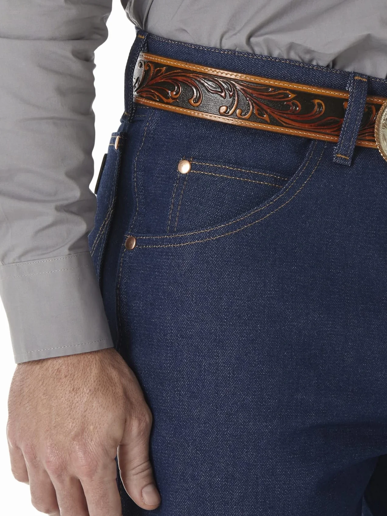 Wrangler Męskie dżinsy kowbojskie luźny krój