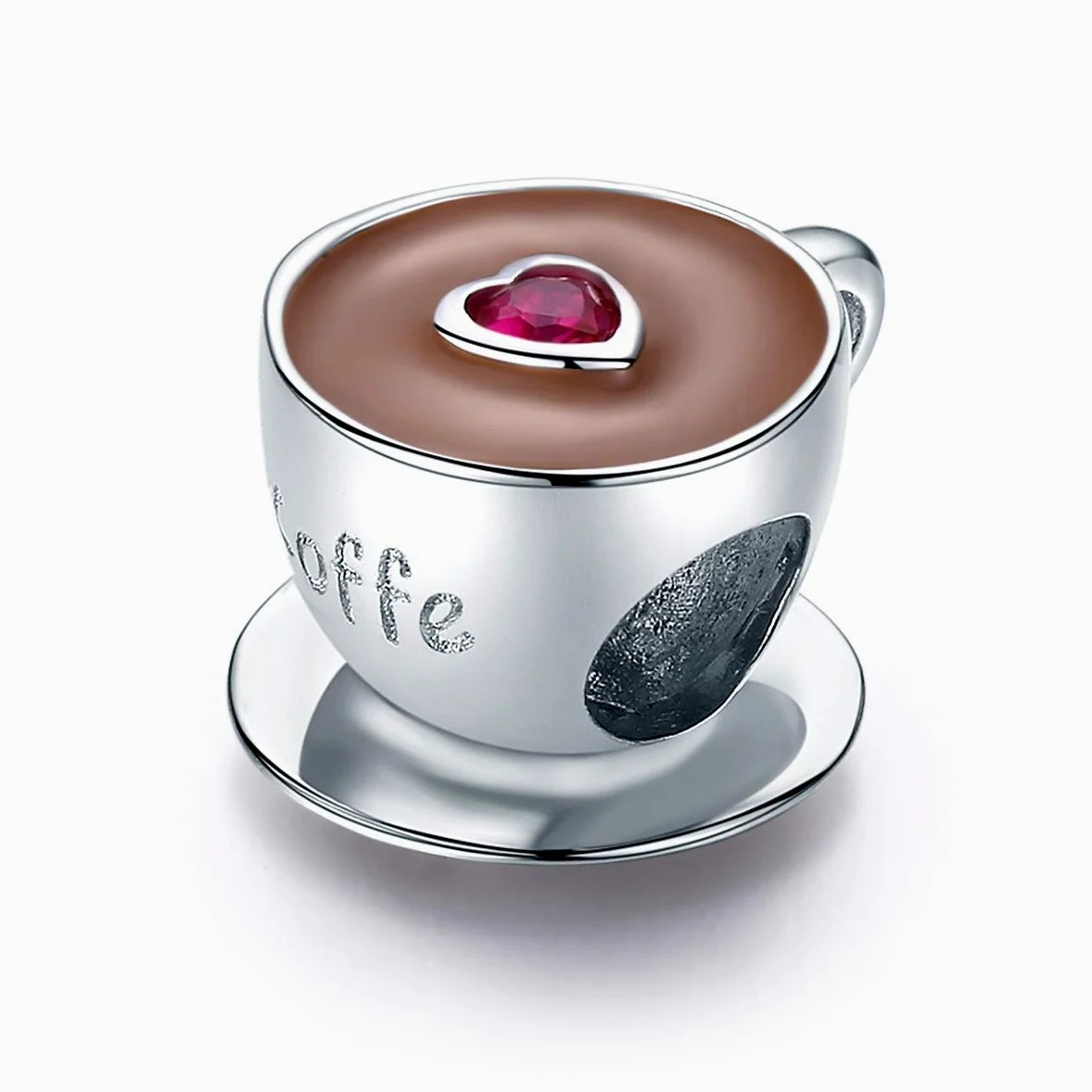 Pandora charms srebro próby 925 kubek do kawy prezent dla kobiet