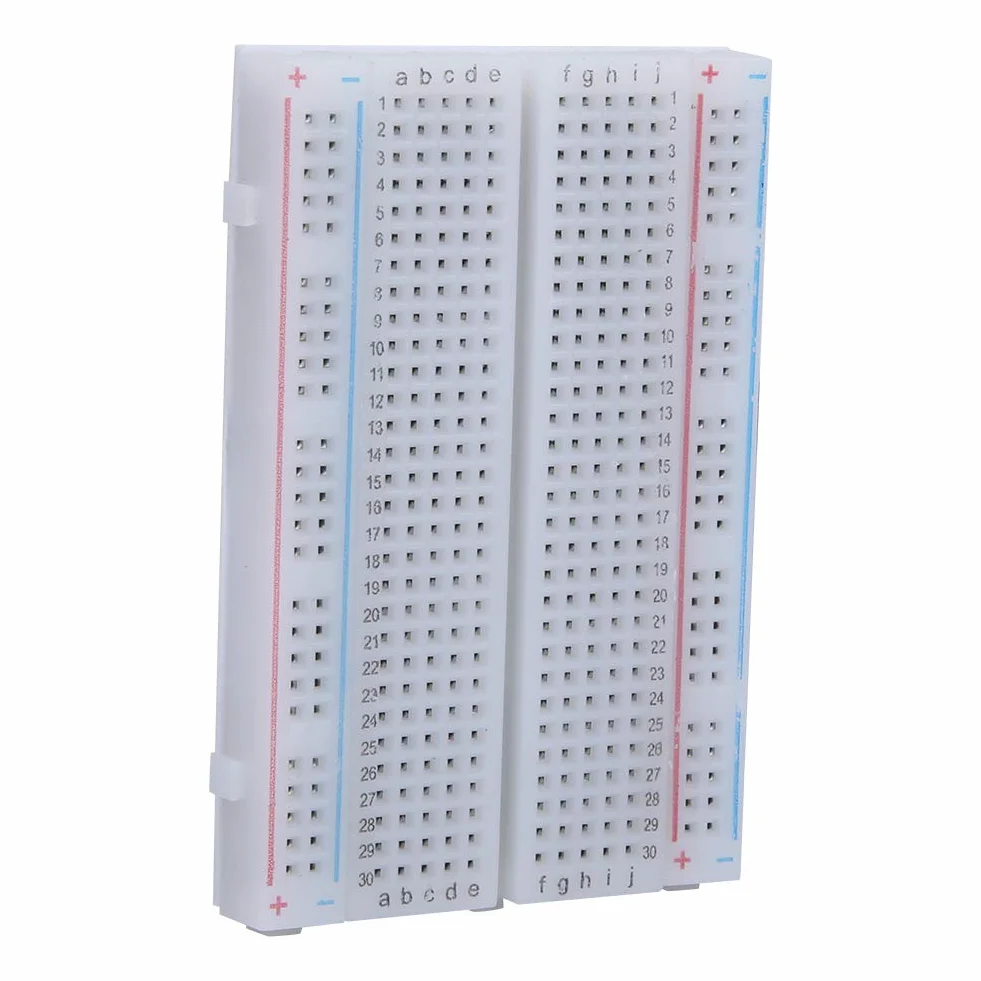 Płytka prototypowa wielokrotnego użytku, PCB 85 × 55 mm / 3,3 × 2,2 cala 400-punktowa płytka drukowana bez lutowania