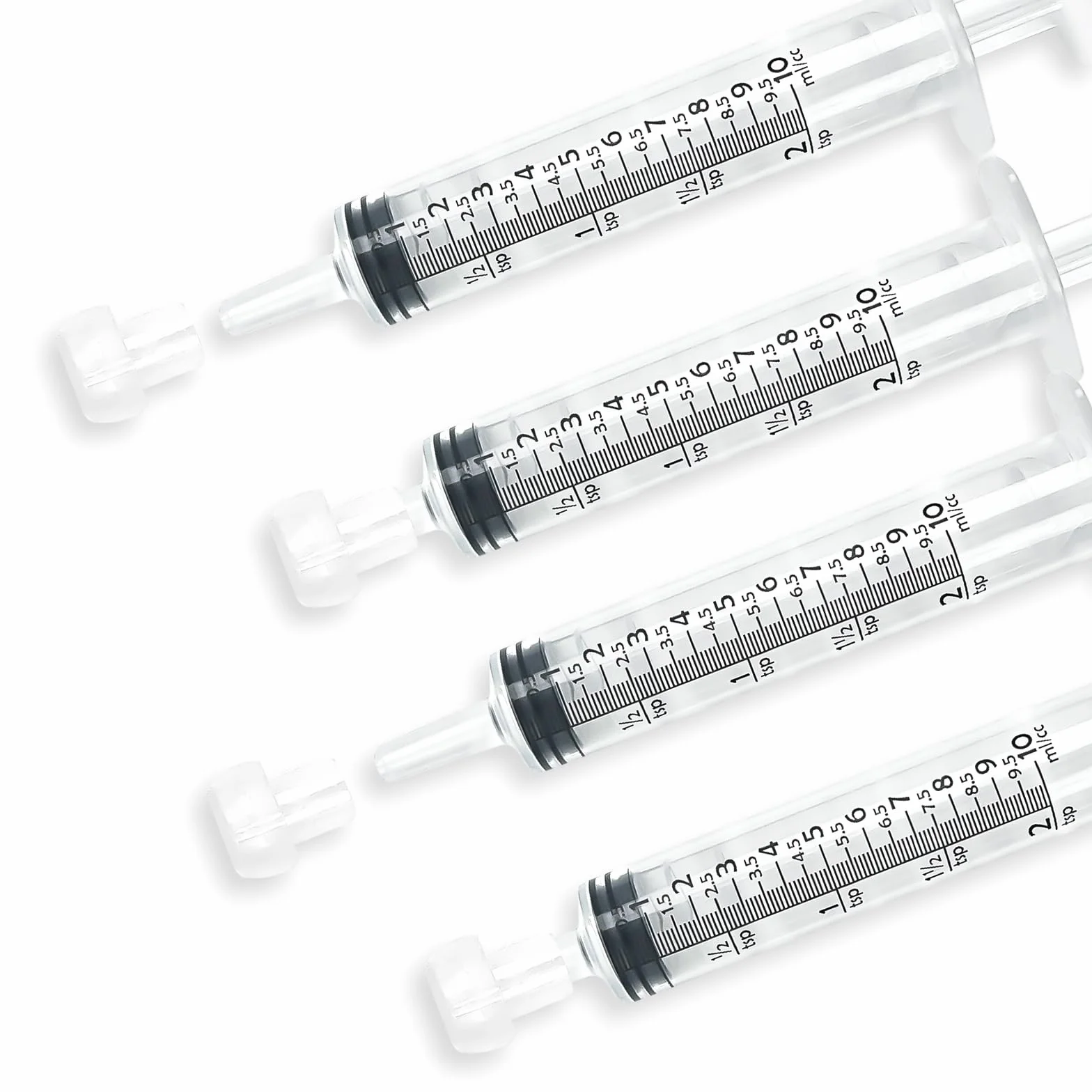 Opryskiwacze 20 szt., strzykawka 10 ml, strzykawka z tworzywa sztucznego, strzykawka do płynów wielokrotnego użytku, bezigłowa syringe, odpowiednia w laboratoriach, do pomiaru płynów i