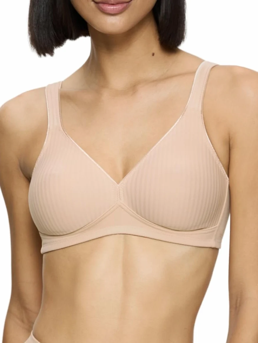 Triumph Modern Soft + Cotton N biustonosz bez fiszbin Kobiety , brązowy/marron , 90B