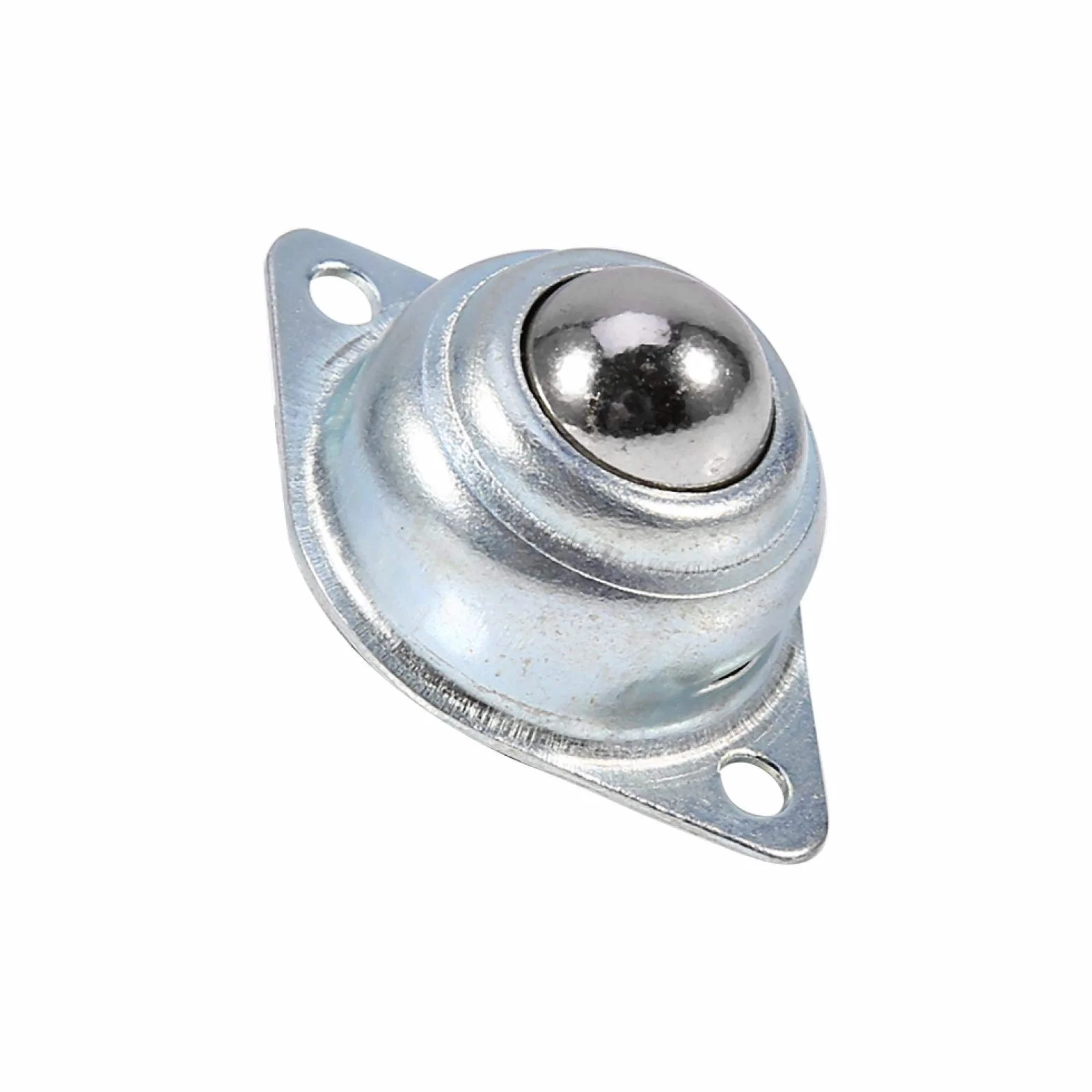 Kulki z łożyskami transferowymi, 5 szt. 48 * 32 * 20 mm 2-otworowe montowane metalowe żelazna stal uniwersalne łożyska kulkowe, do przenośników, skrzyni, mebli