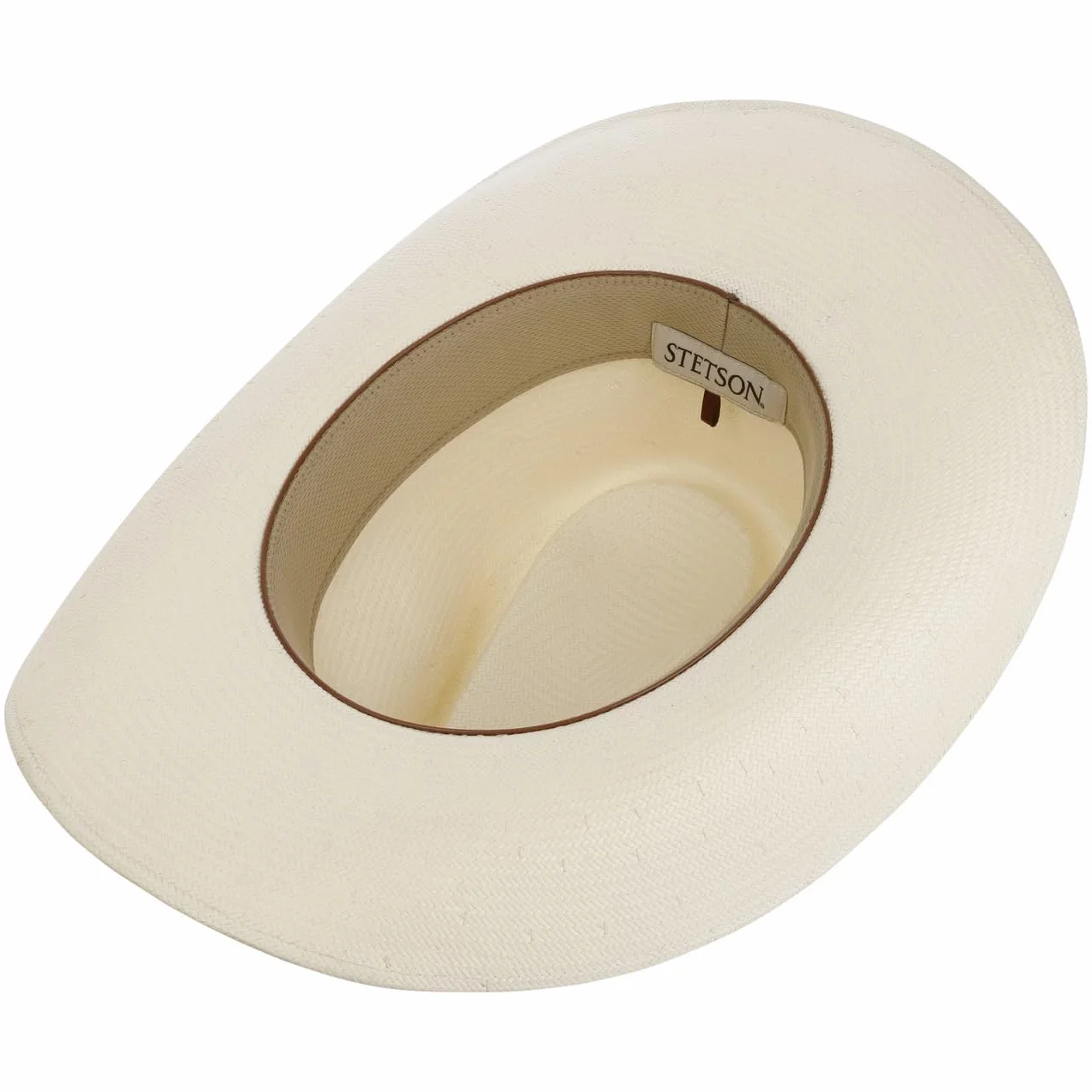 STETSON Pittsfield Kapelusz kowbojski styl western czapka przeciwsloneczna sloma toyo pasek skorzany Unisex Wiosna Lato
