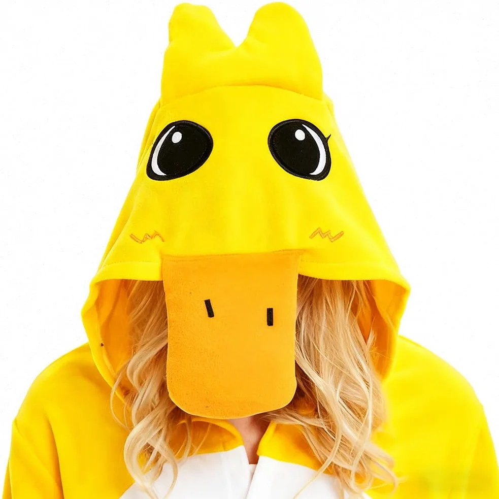 flintronic Unisex zwierzęcy kombinezon dla dorosłych, piżama dla dorosłych, bielizna nocna na Halloween, Boże Narodzenie, cosplay, przyjęcie, kostium, z kapturem, odzież domowa