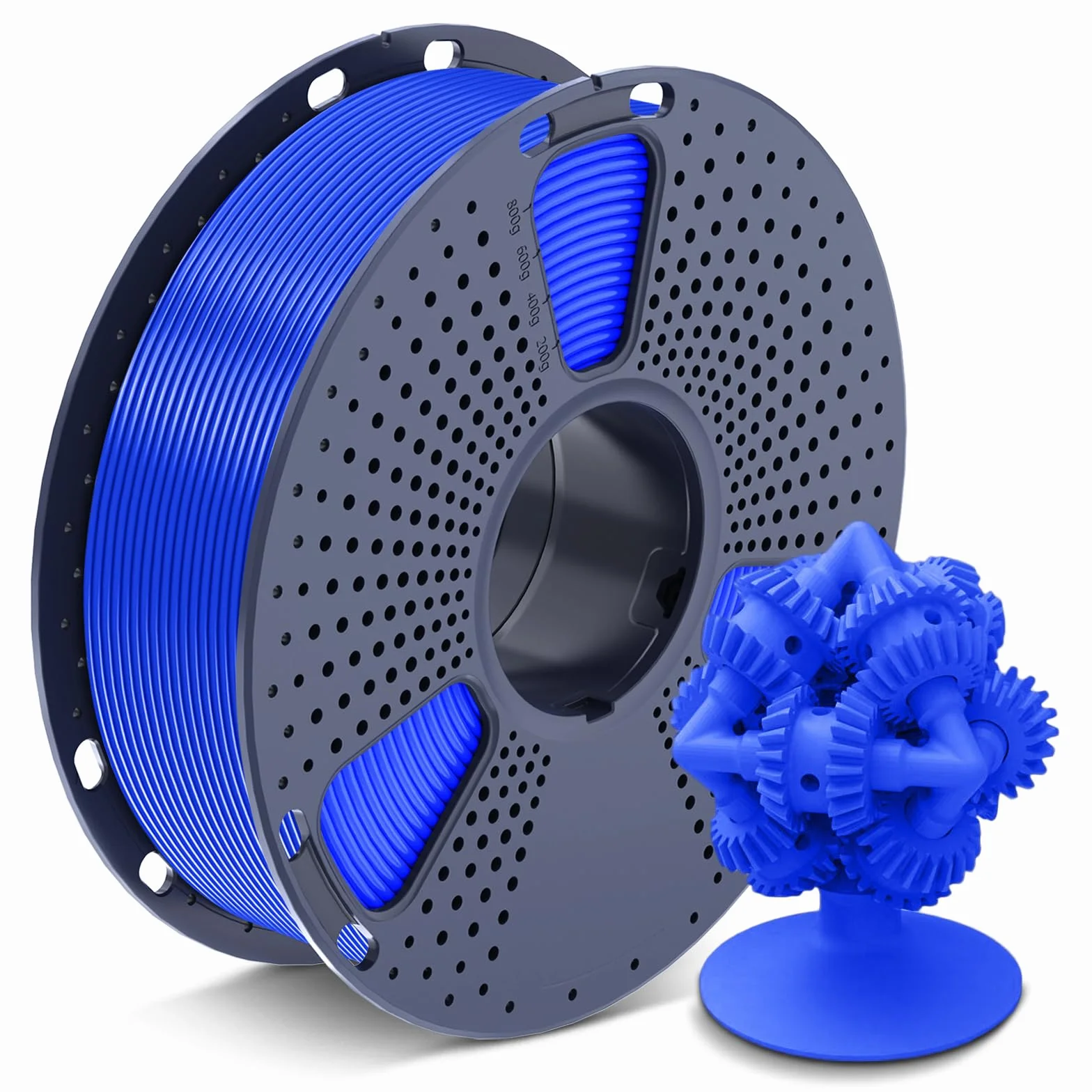 SUNLU ASA Filament 1,75 mm, Odporny na Promieniowanie UV/Deszcz/Ciepło Filament do Drukarek 3D, Wytrzymały Filament 3D, Szpula 1KG ASA Niebieski