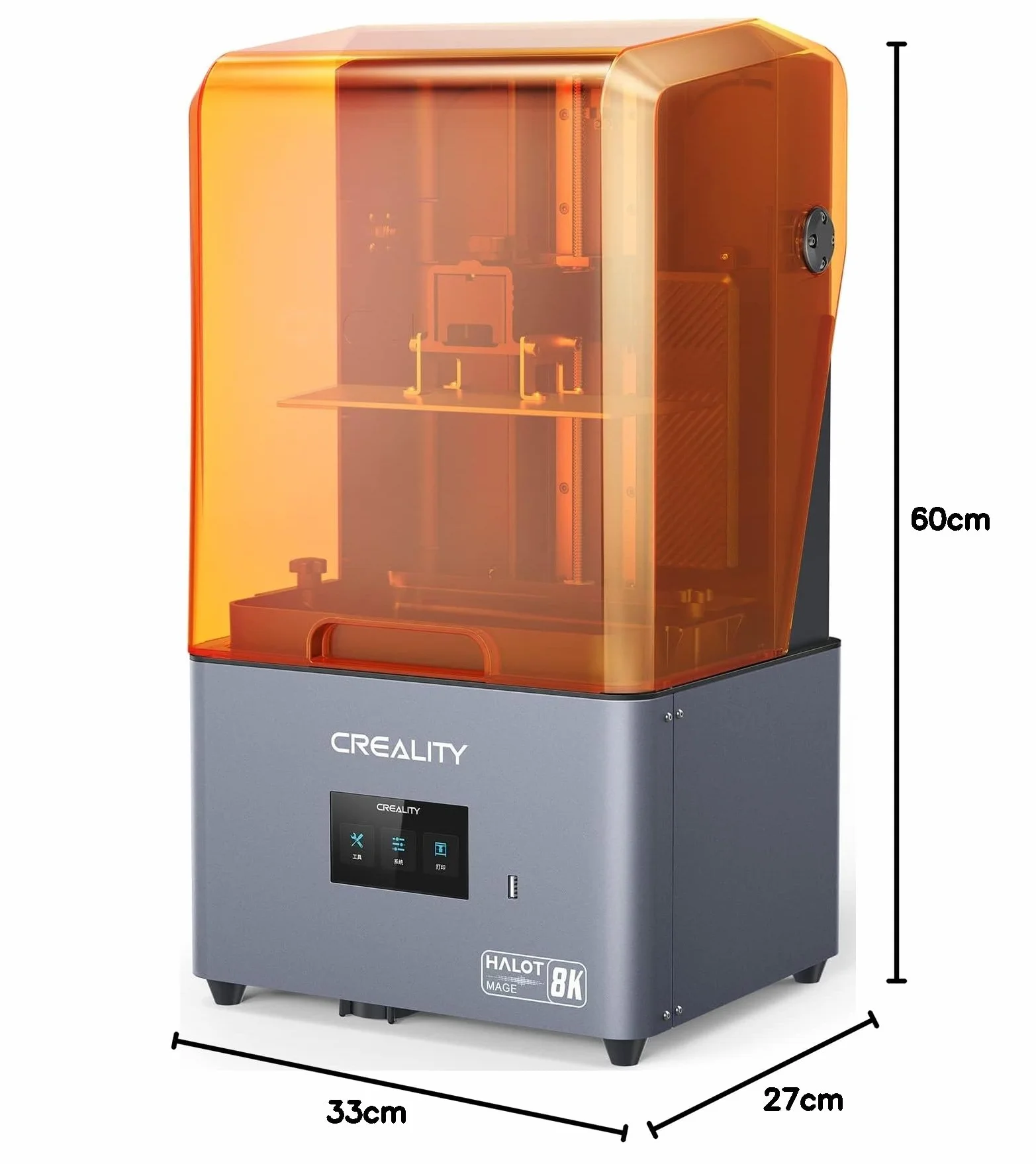 Creality Halot-Mage Żywiczna drukarka 3D, rozdzielczość 8K, monochromatyczny ekran LCD 10,3 Zoll, fotoutwardzalna drukarka żywiczna UV z precyzyjnym zintegrowanym światłem, szybkie drukowanie