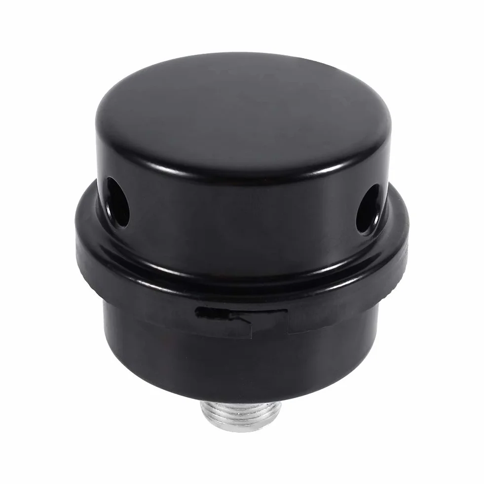 Tłumik filtra powietrza, metalowy filtr średnica 16 mm do sprężarki powietrza (czarny)