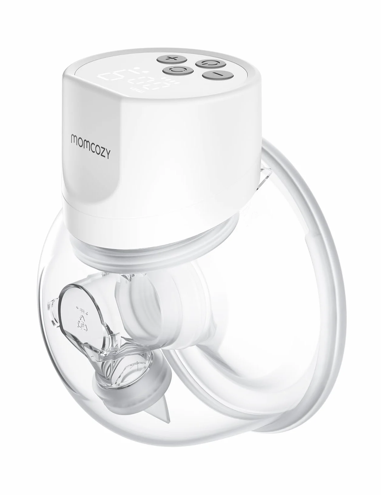 Momcozy Laktator do noszenia S12 Pro, podwójna pompka bez użycia rąk z wygodnym podwójnie uszczelnionym kołnierzem, 3 tryby i 9 poziomów, elektryczny laktator, inteligentny wyświetlacz, 24 mm (1,