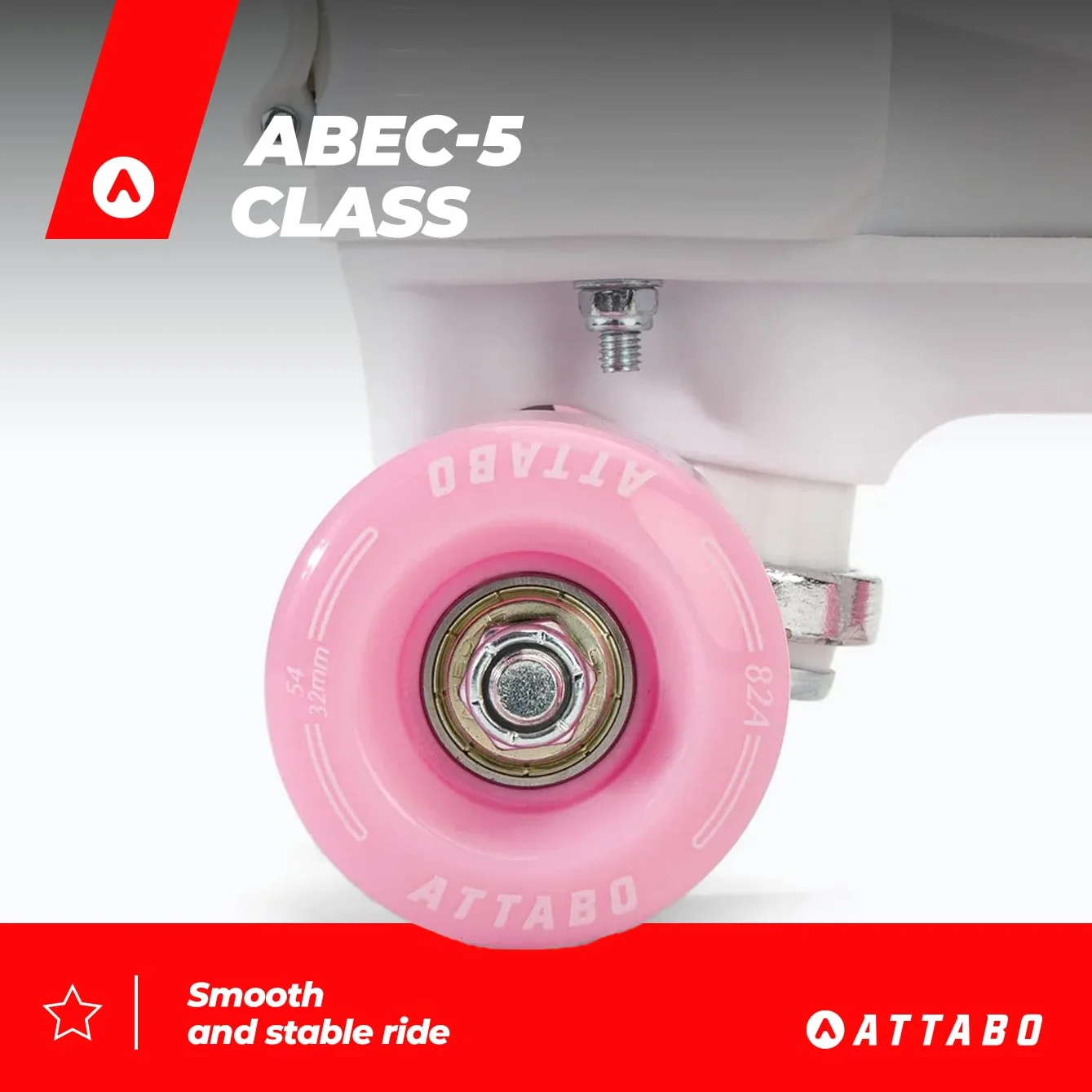 ATTABO Wrotki Aquatica Rzoamir 35-38/39-42 EU Aluminiowa Płoza Kolorowy Design 82A Kółka 54 mm x 32 mm Ochrona Palca Bezpieczne Hamowanie Wytrzymałe Materiały Regulacja Rozmiaru ABEC-5 Multikolor