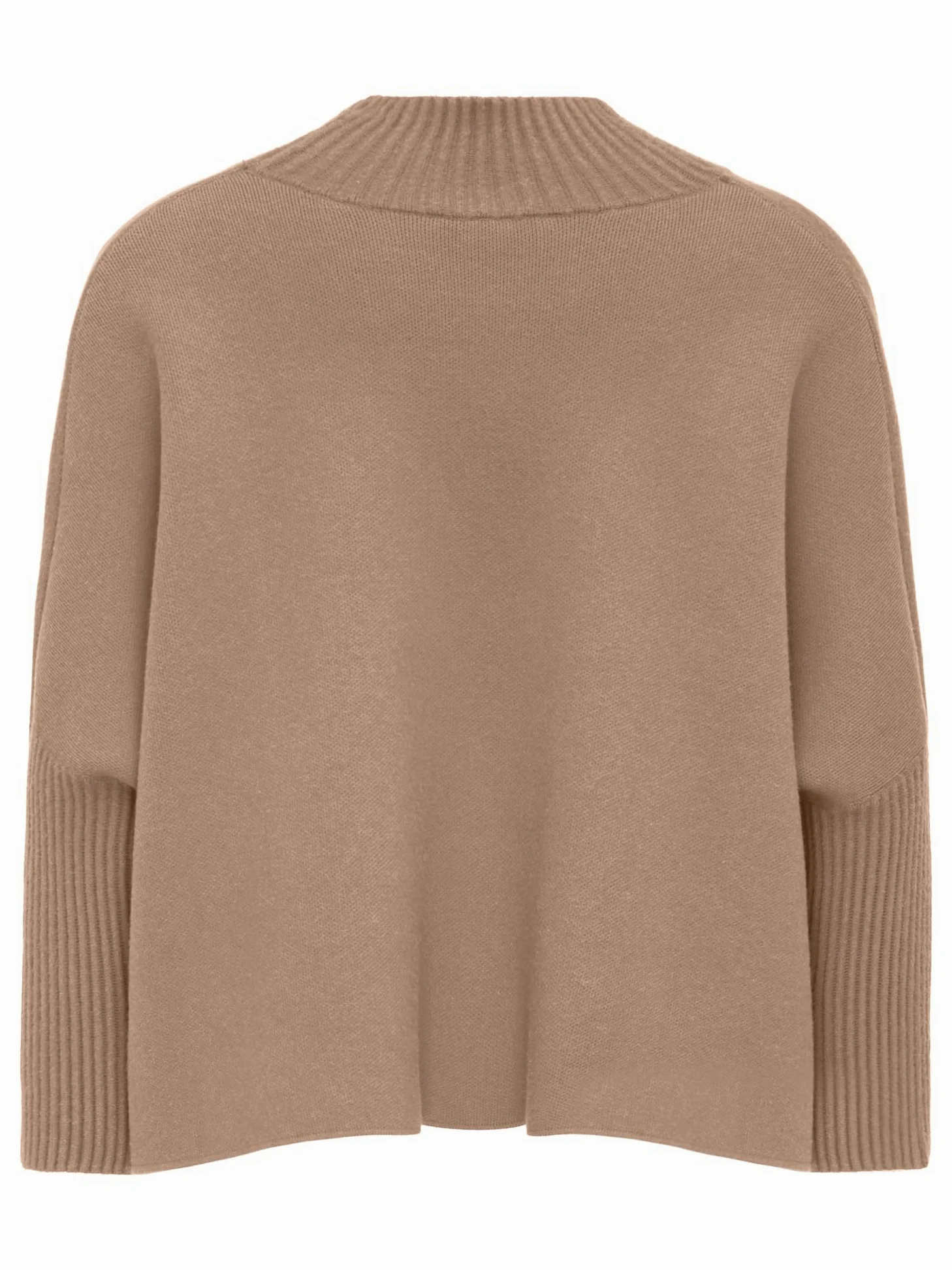 ApartFashion APART sweter oversize z wysokiej jakości materiału syntetycznego, koniak, 34
