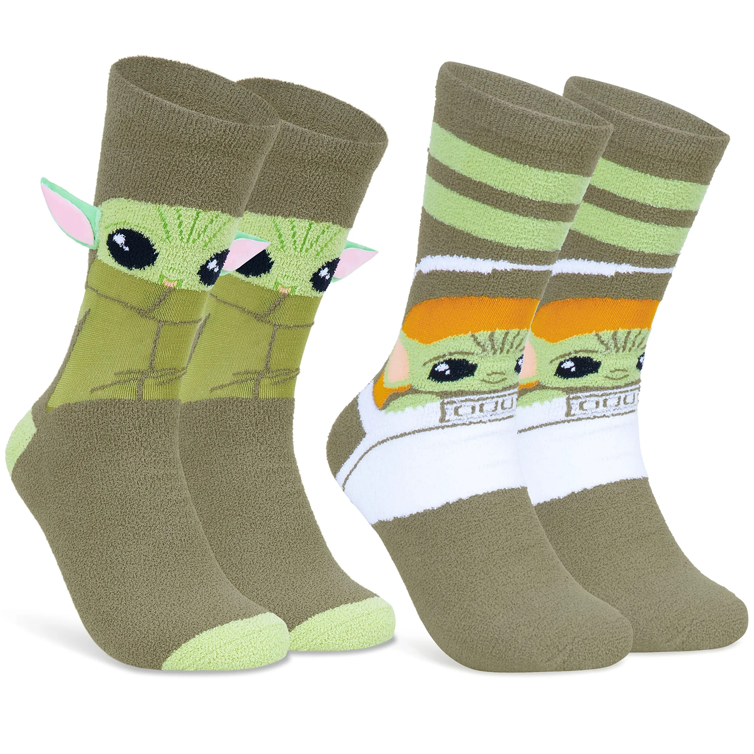 Disney Stitch Kapcie Skarpetki Kobiety 2 Pack Puszyste Skarpetki Antypoślizgowe Skarpetki z Polaru Łóżko Stitch Minnie Mickey Mouse Baby Yoda