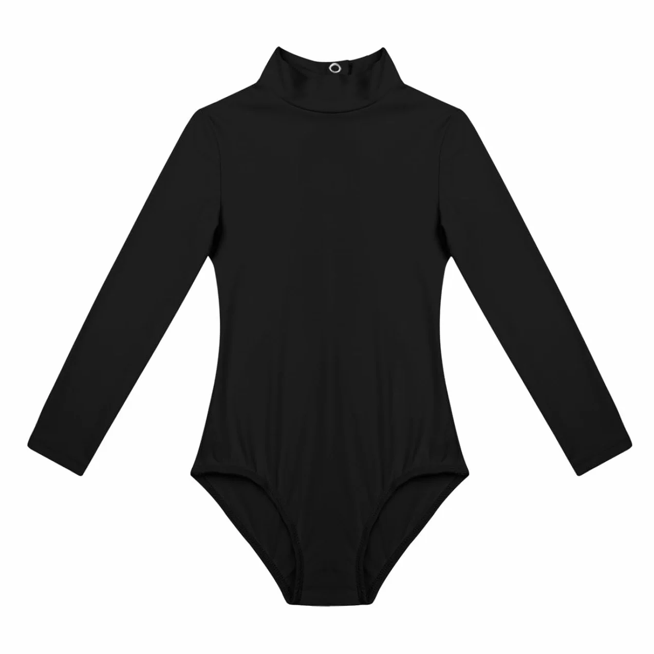 Dziewczęcy strój baletowy z długim rękawem, stójka, trykot, gimnastyka, leotard, trykot, joga, siłownia, fitness, body sportowe