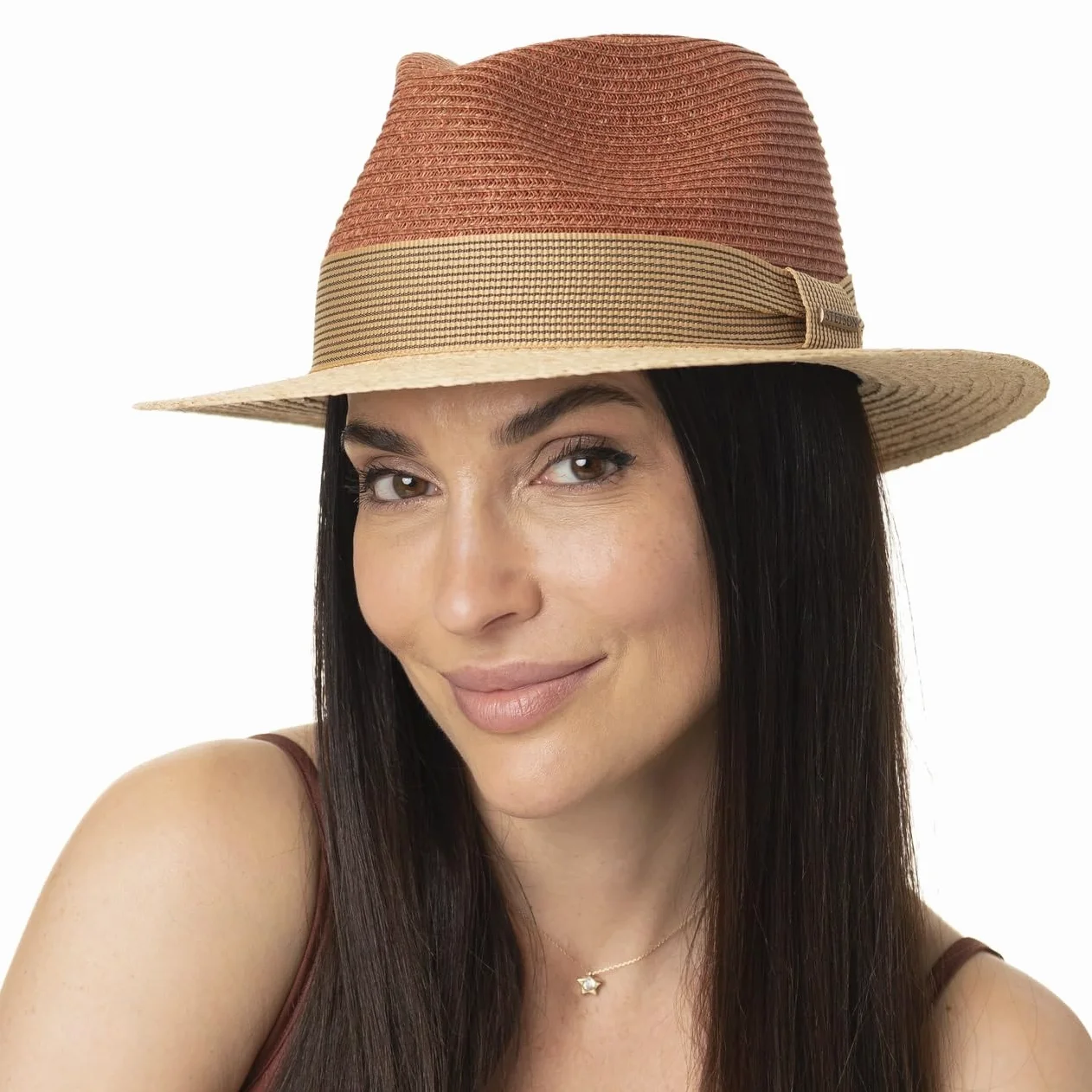 STETSON Twotone Traveller kapelusz slomkowy z rafii Meski Wiosna Lato