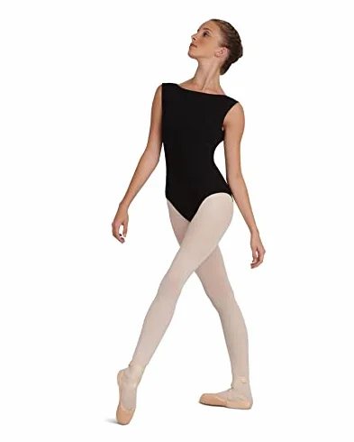 Capezio Classic Boat Neck Camisole Leotard CC220 Trykot Czarny S