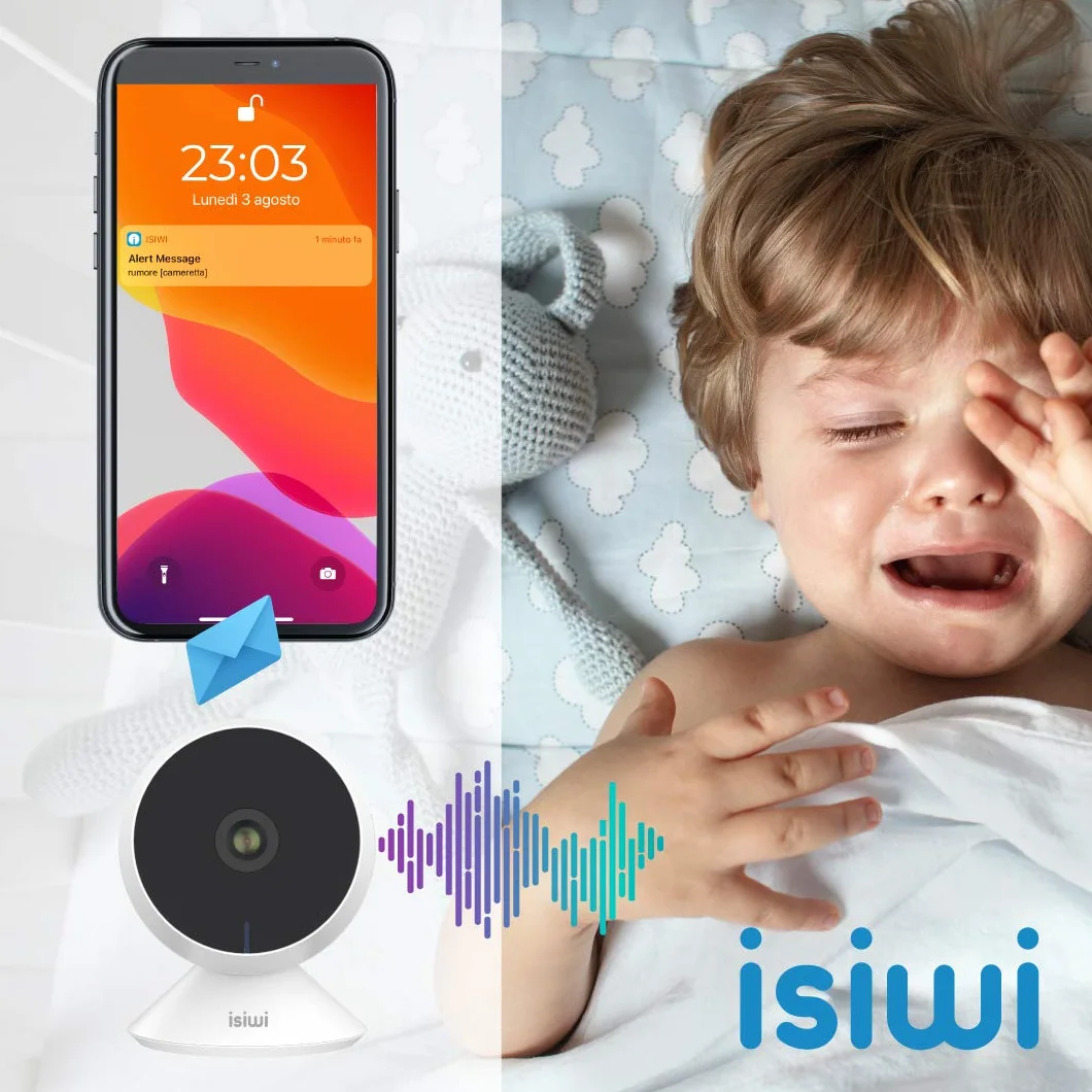 Ring IP kamera do wnętrz, WiFi, do rozszerzonego monitorowania domu, rozdzielczość HD 1080P, wykrywanie ruchu i nietypowe dźwięki, dwukierunkowy audio, monitor niemowląt z noktowizorem