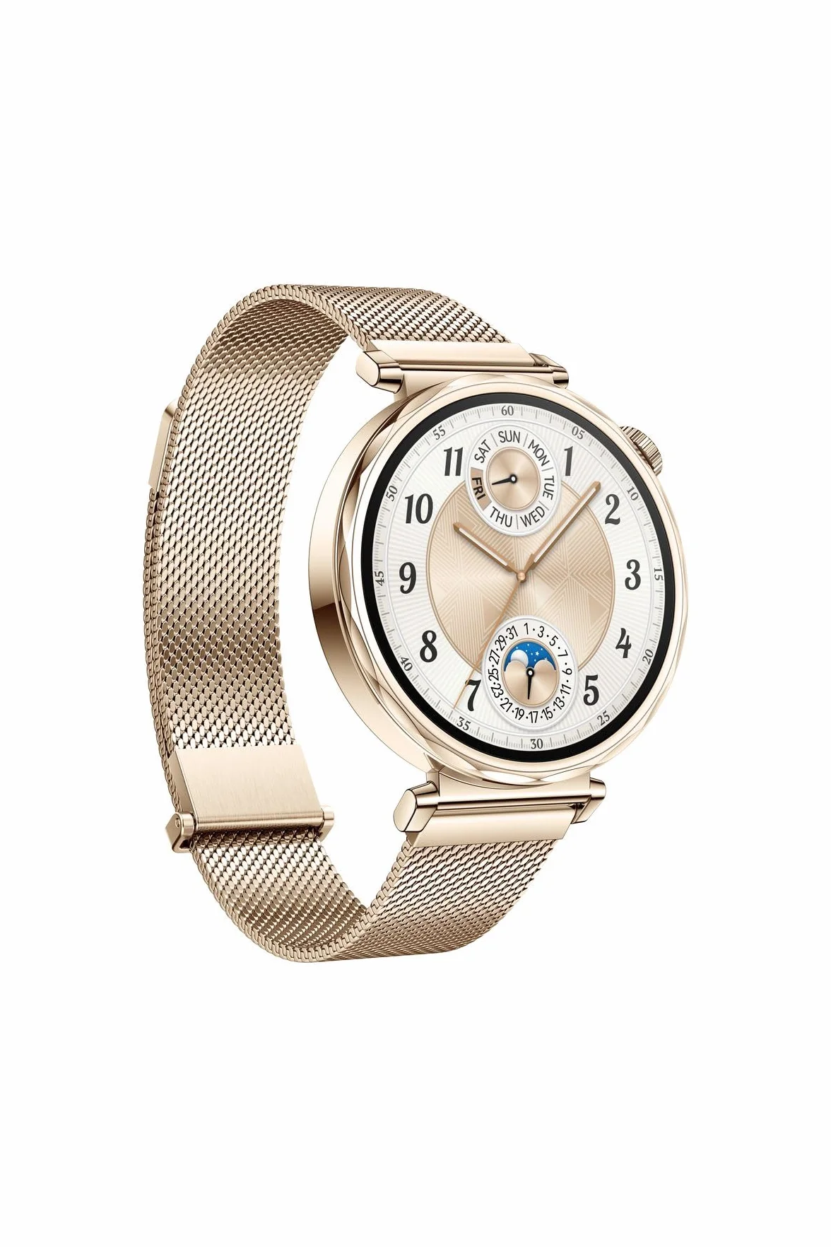 HUAWEI WATCH GT 5 41 mm Smartwatch, ostre krawędzie, zupełnie nowe sporty biegowe i rowerowe, śledzenie zdrowia, żywotność baterii do 7 dni, kompatybilny z iOS i Android, złoty